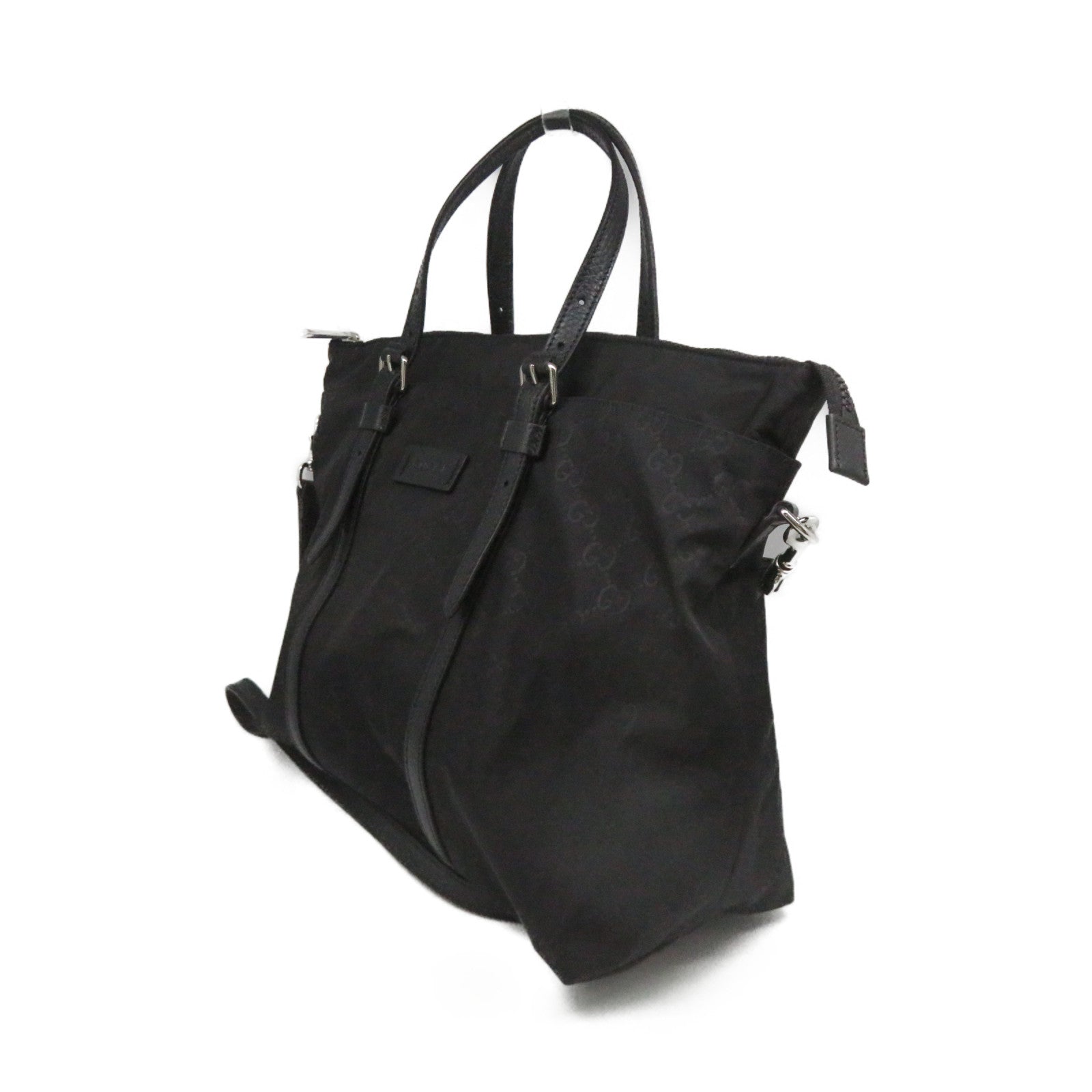 GUCCI 尼龍2Way Shoulder Bag手挽肩背兩用袋黑色