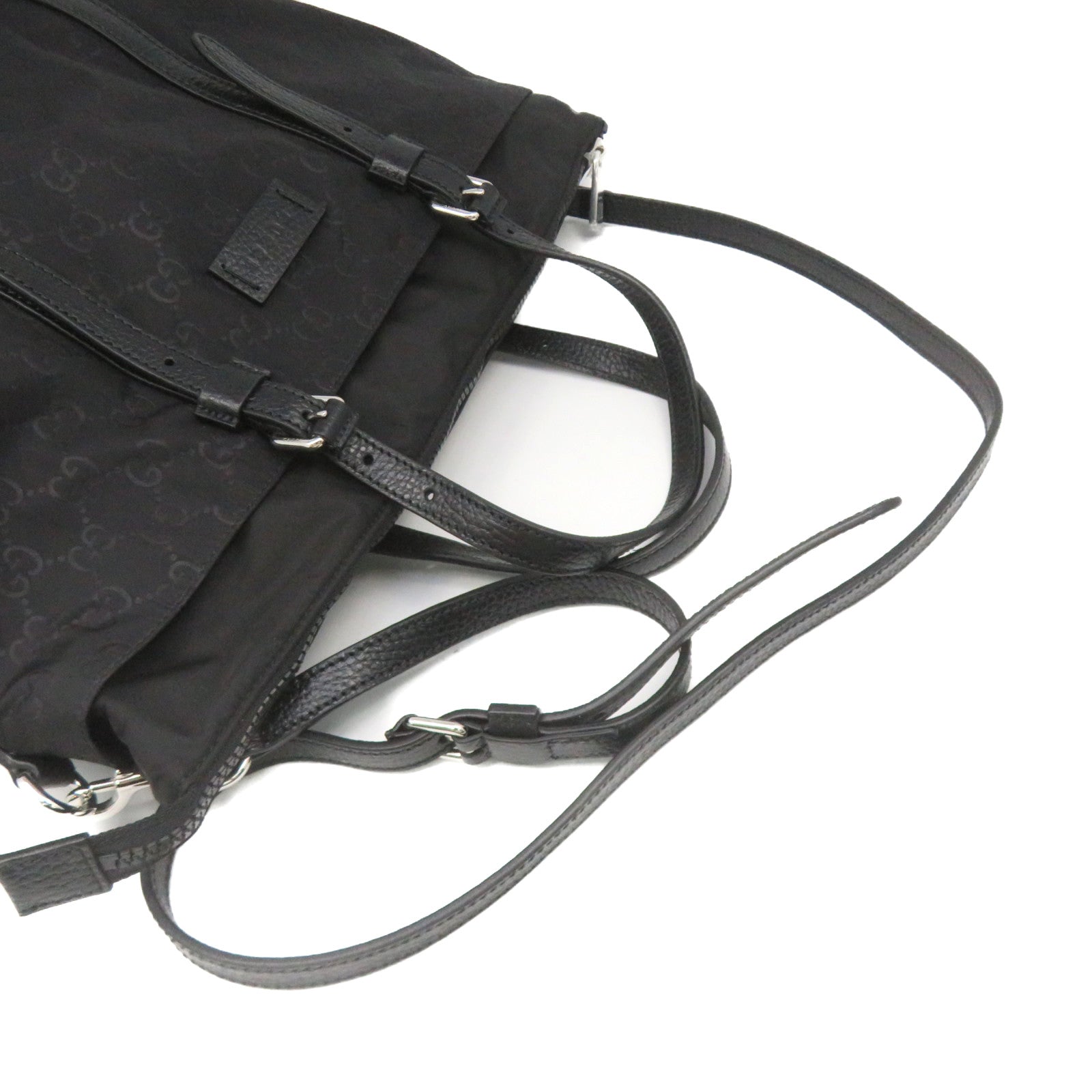 GUCCI 尼龍2Way Shoulder Bag手挽肩背兩用袋黑色