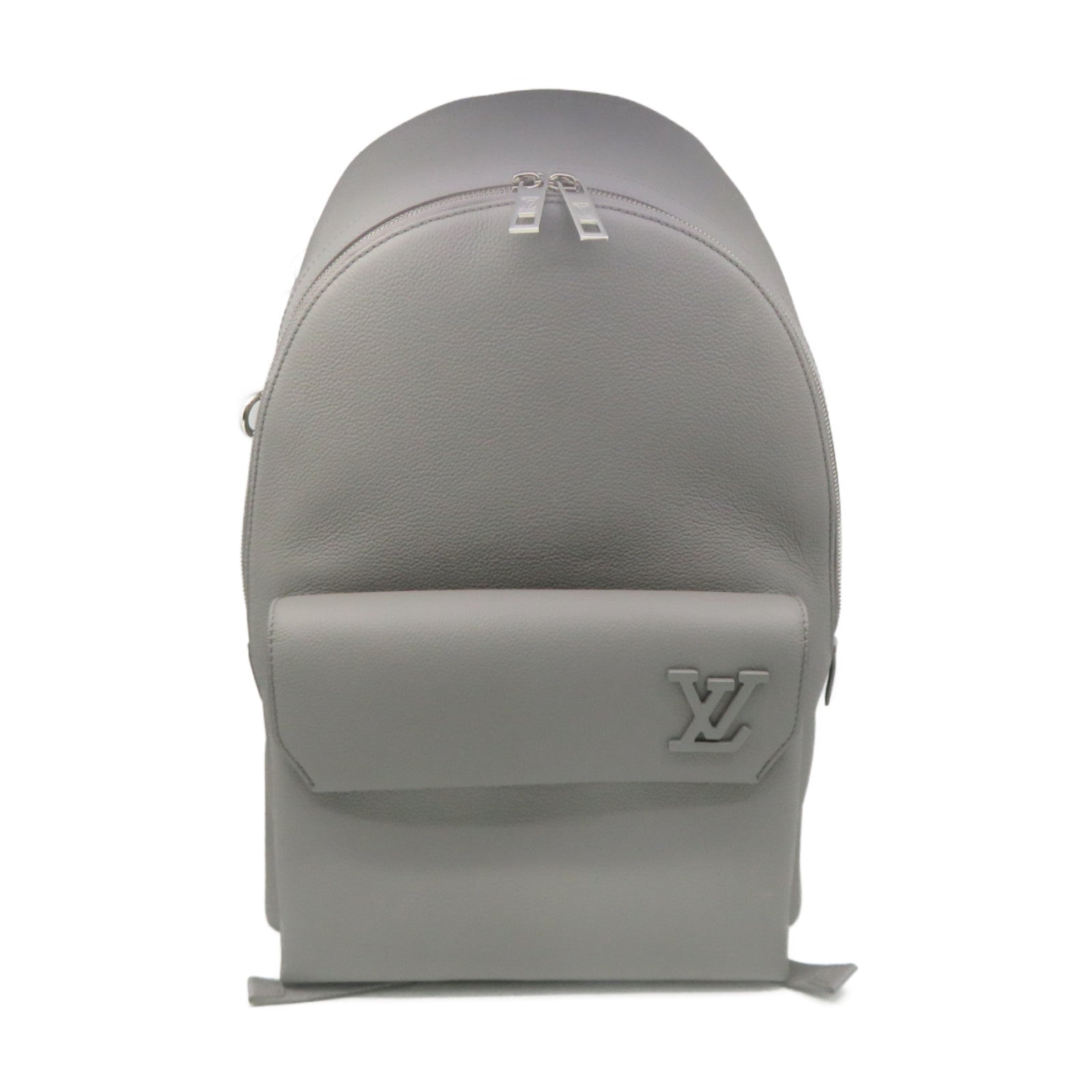 grey and white louis vuitton backpack LOUIS VUITTON Aerogram Takeoff Backpack back white gray