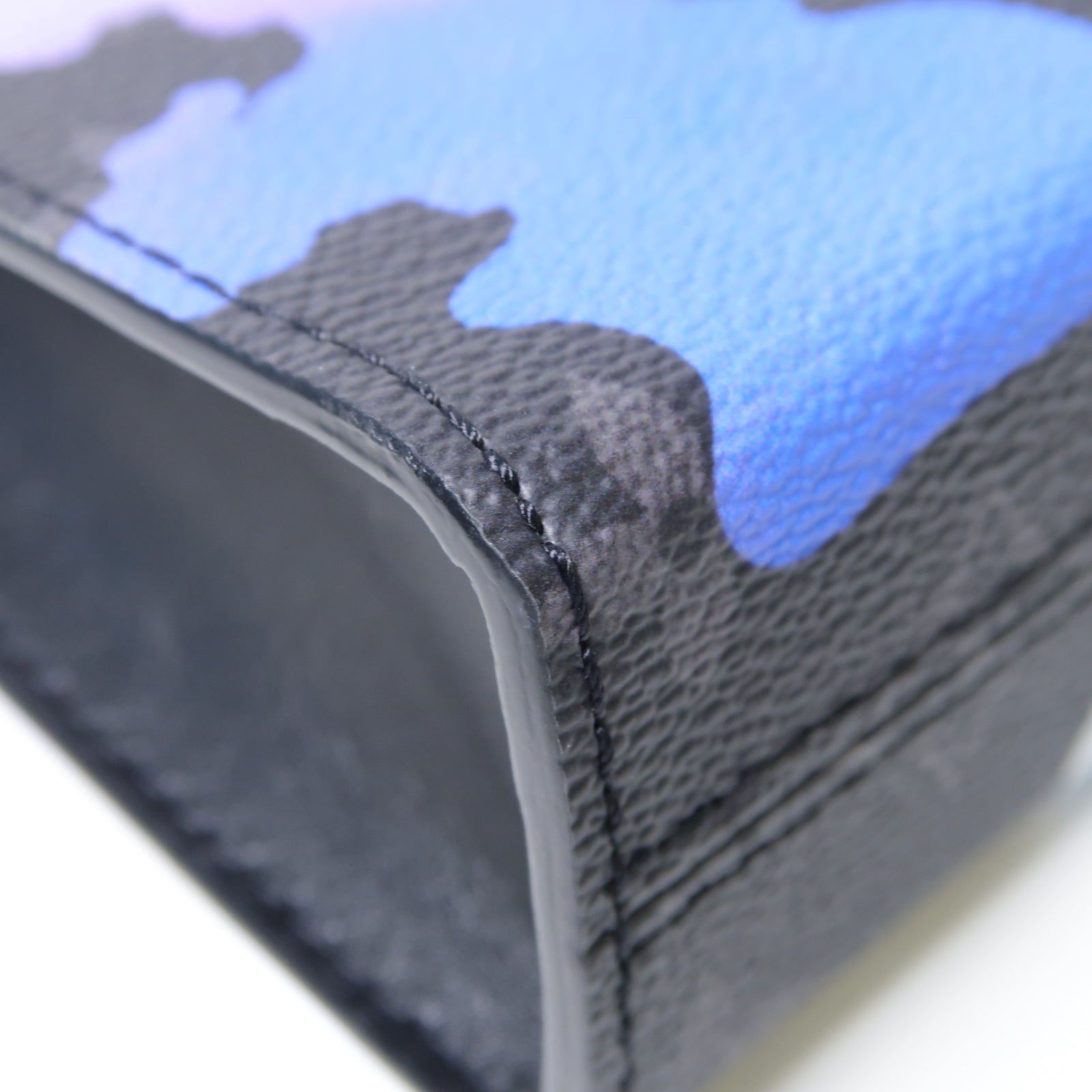 LOUIS VUITTON Monogram Eclipse Pochette To Go銀扣手拿包黑色