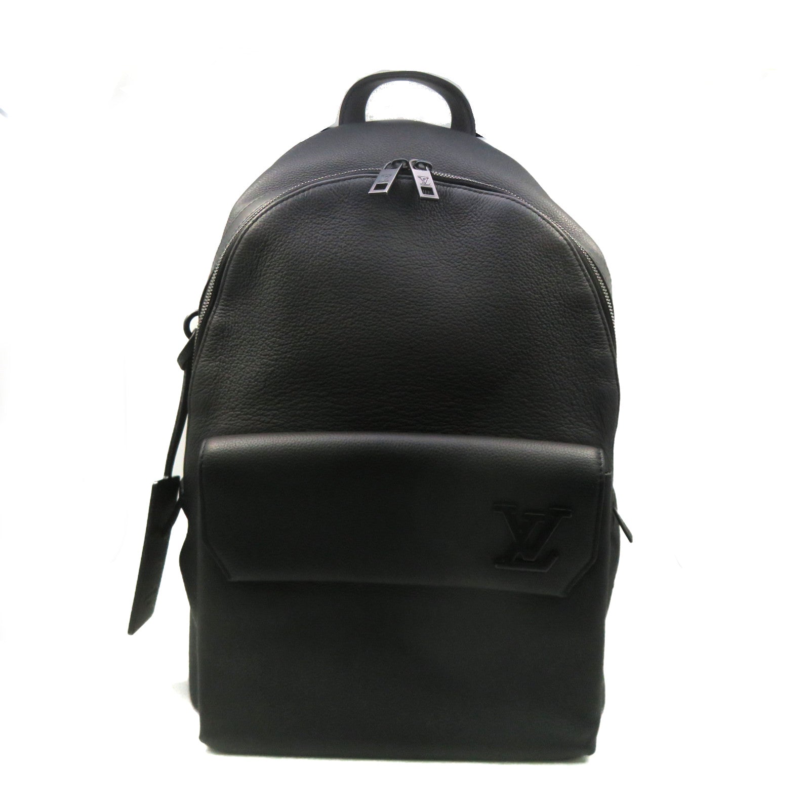 LOUIS VUITTON Grained Calf Takeoff Backpack black