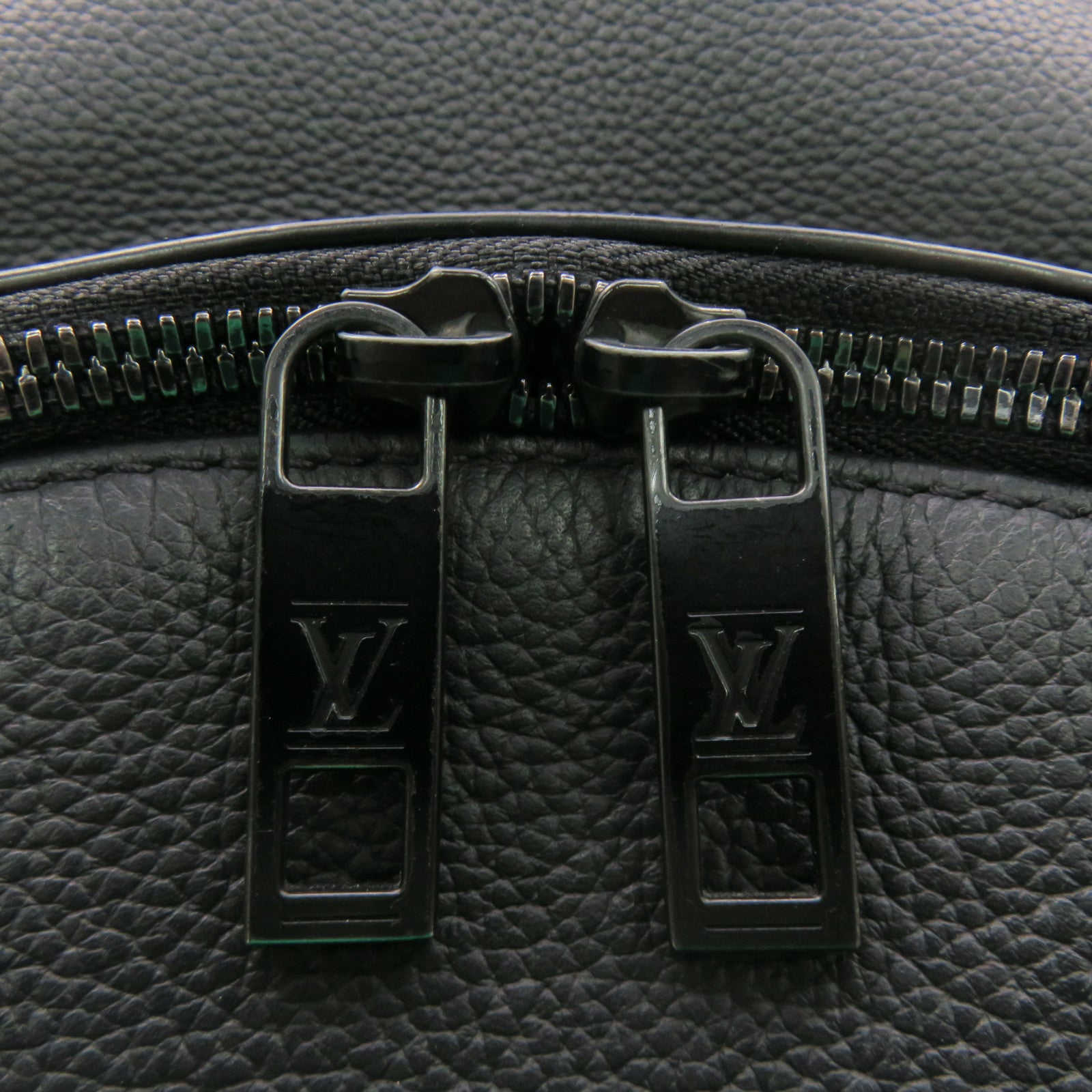 LOUIS VUITTON Grained Calf Takeoff Backpack black