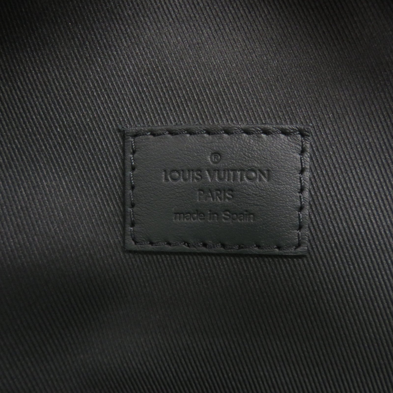 LOUIS VUITTON Grained Calf Takeoff Backpack black