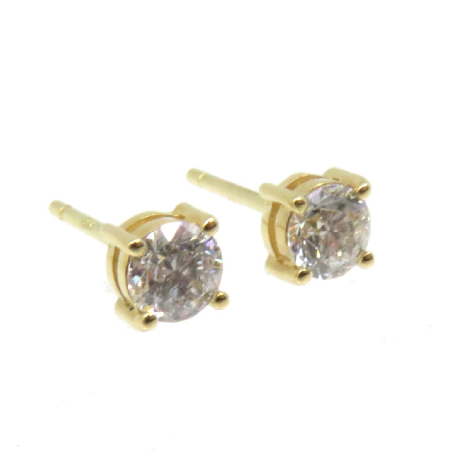 JEWELRY 18K Gold/0.50ct Diamond Diamond Earrings