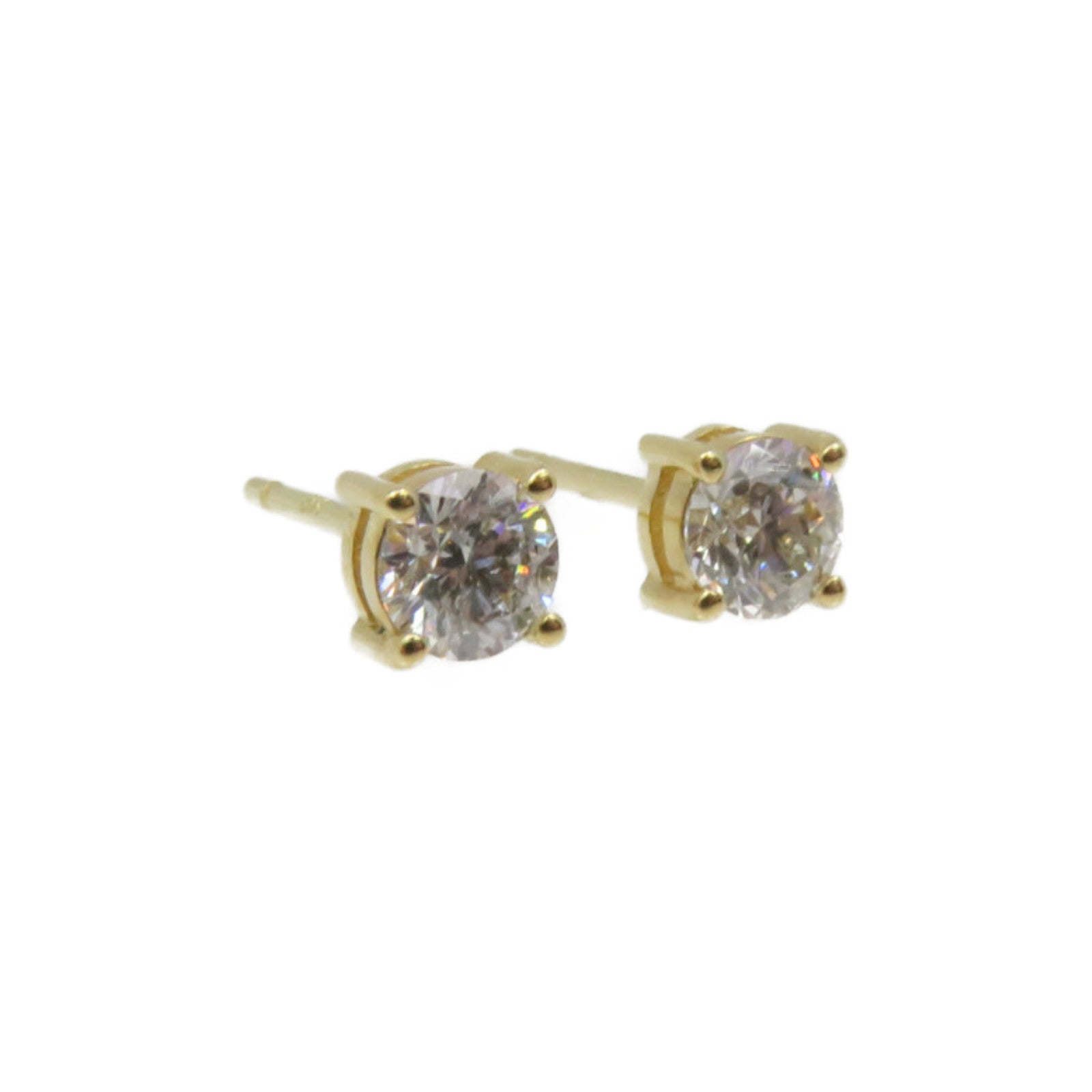 JEWELRY 18K Gold/0.50ct Diamond Diamond Earrings