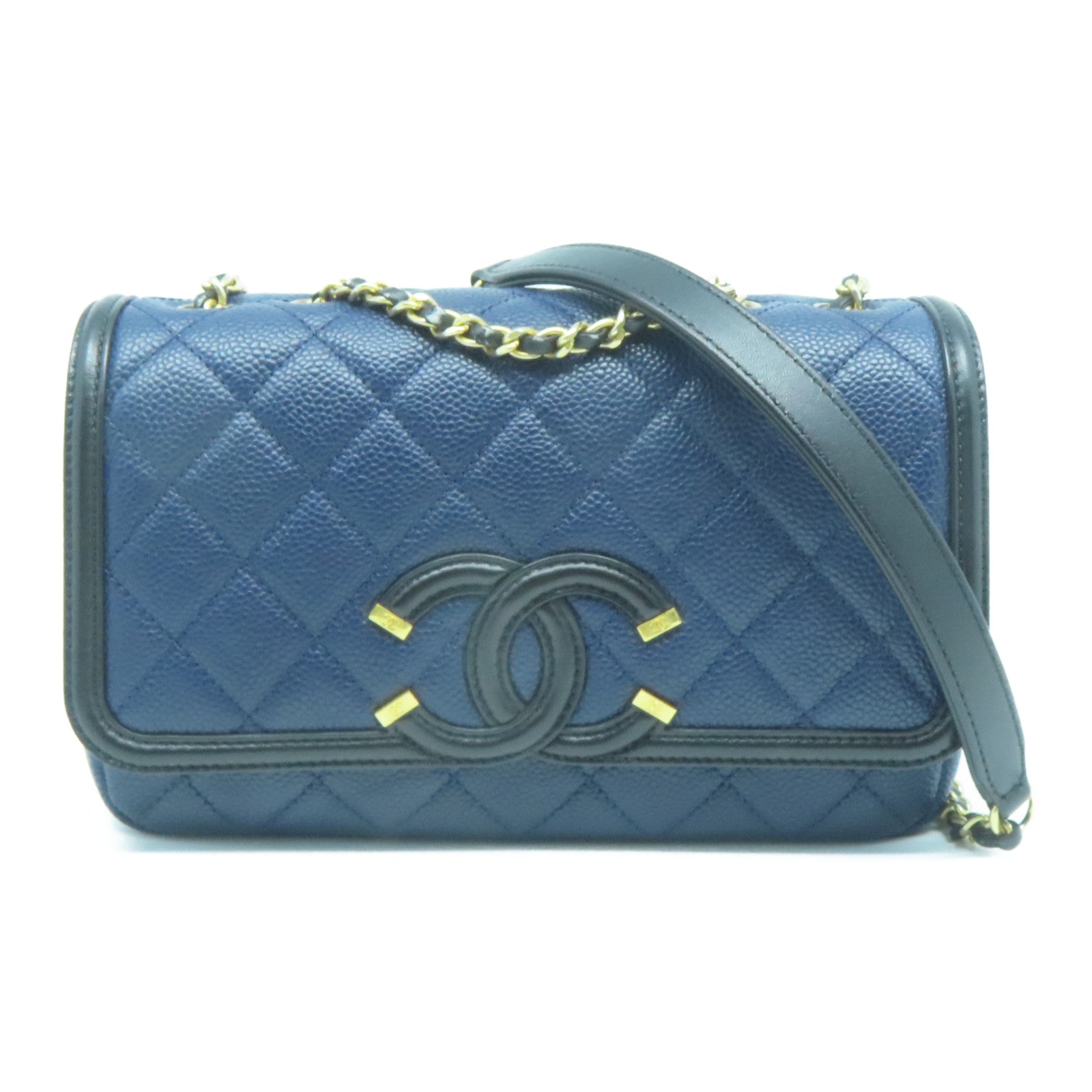 Filigree Medium Flap Chanel Cc Filigree Flap Bag CHANEL 菱格Caviar
