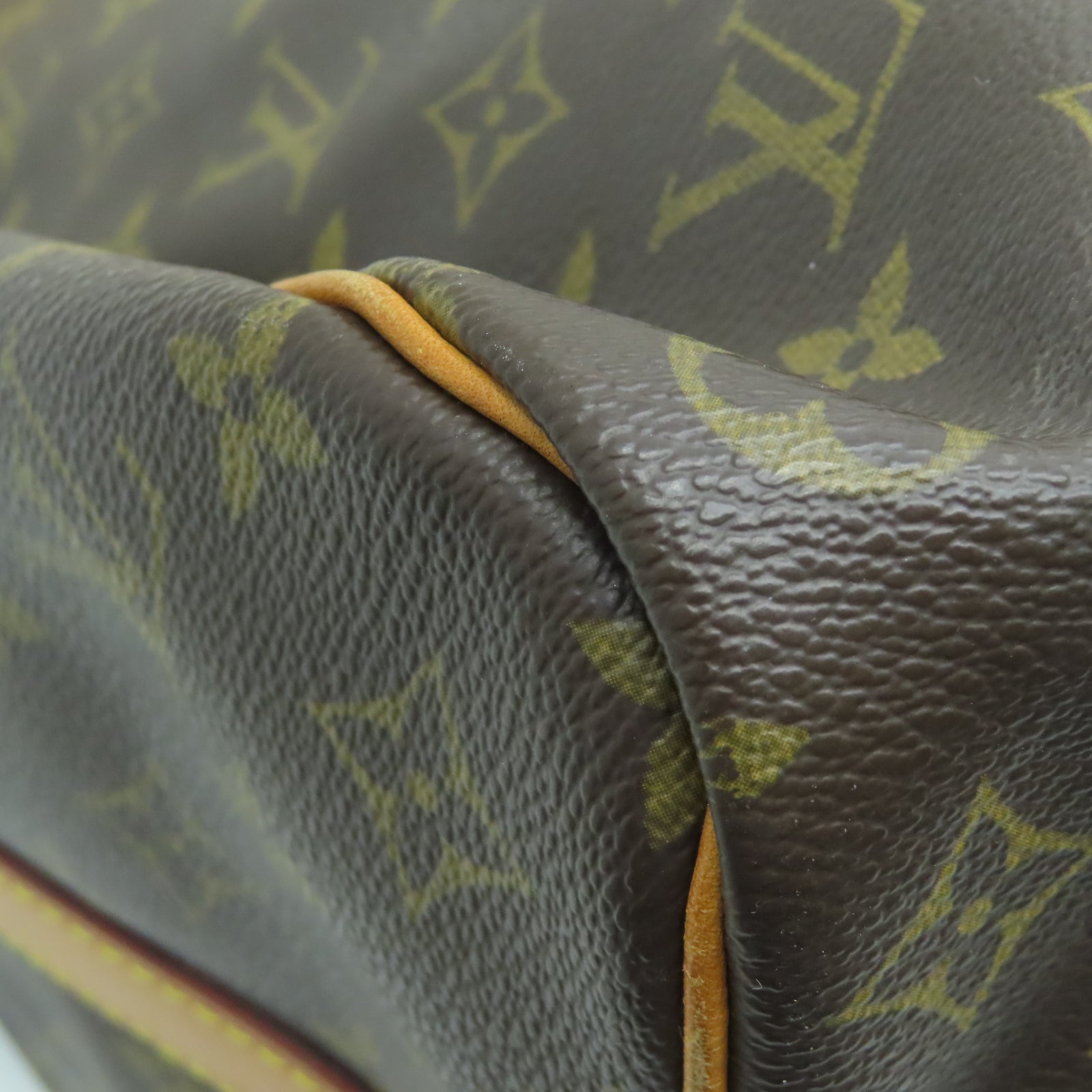 LOUIS VUITTON Monogram Keepall 50金扣波士頓包棕色