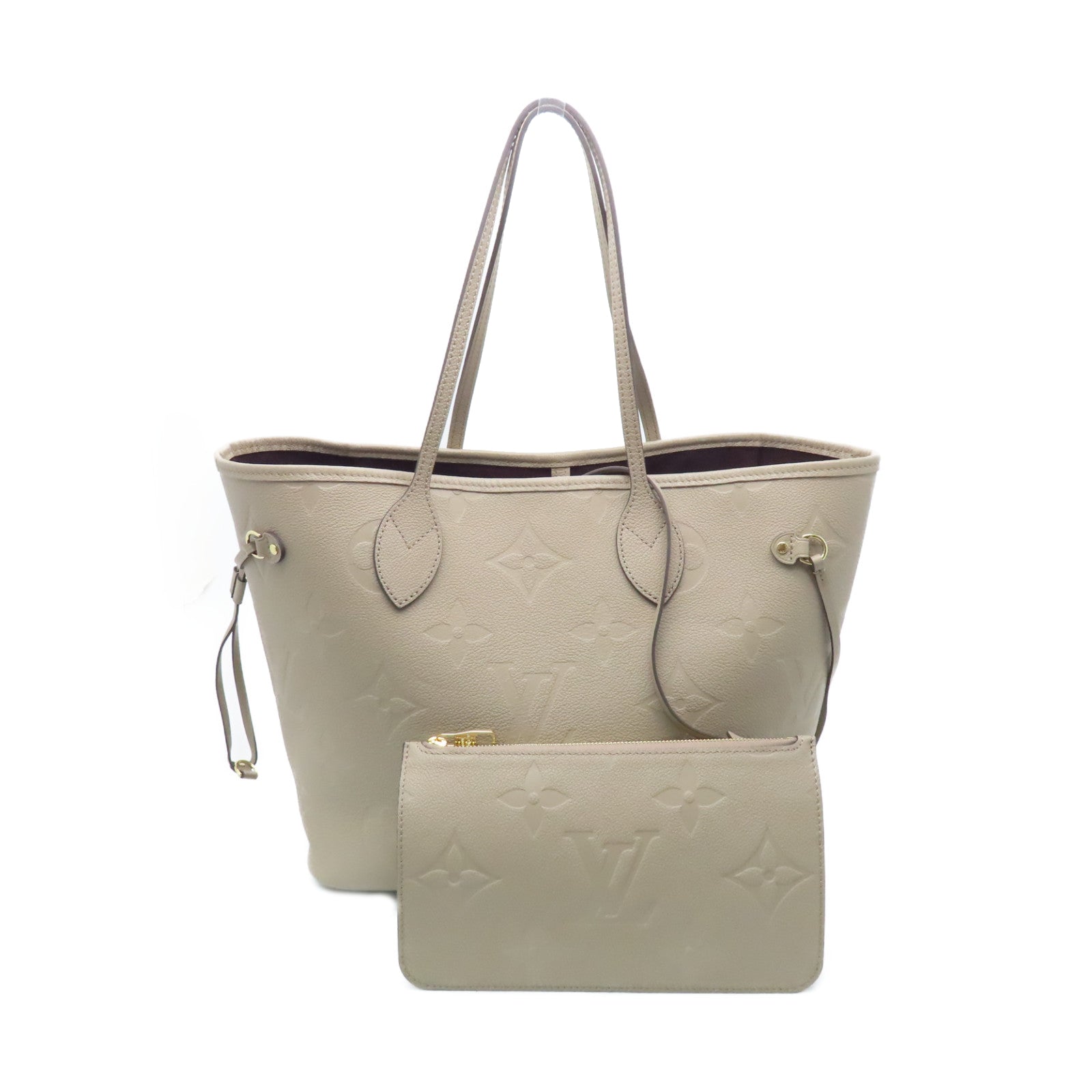 Louis Vuitton Neverfull mm Cream Monogram Empreinte