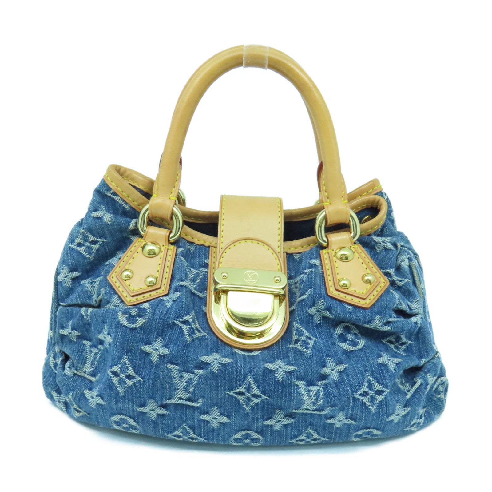 Louis Vuitton Blue Denim Monogram Pleaty Bag | Dearluxe