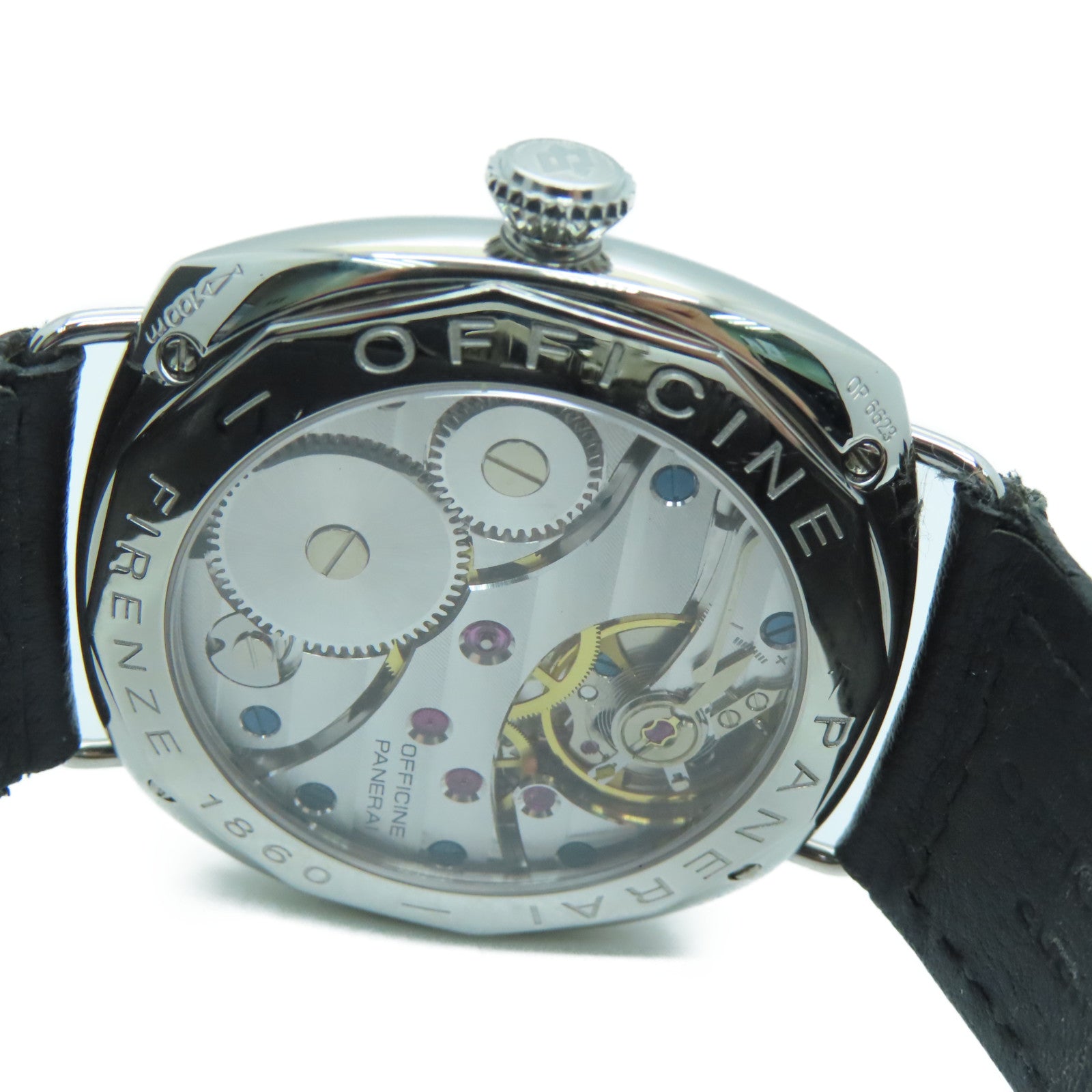 PANERAI 【激減優惠】Radiomir不鏽鋼/皮革帶手錶黑色