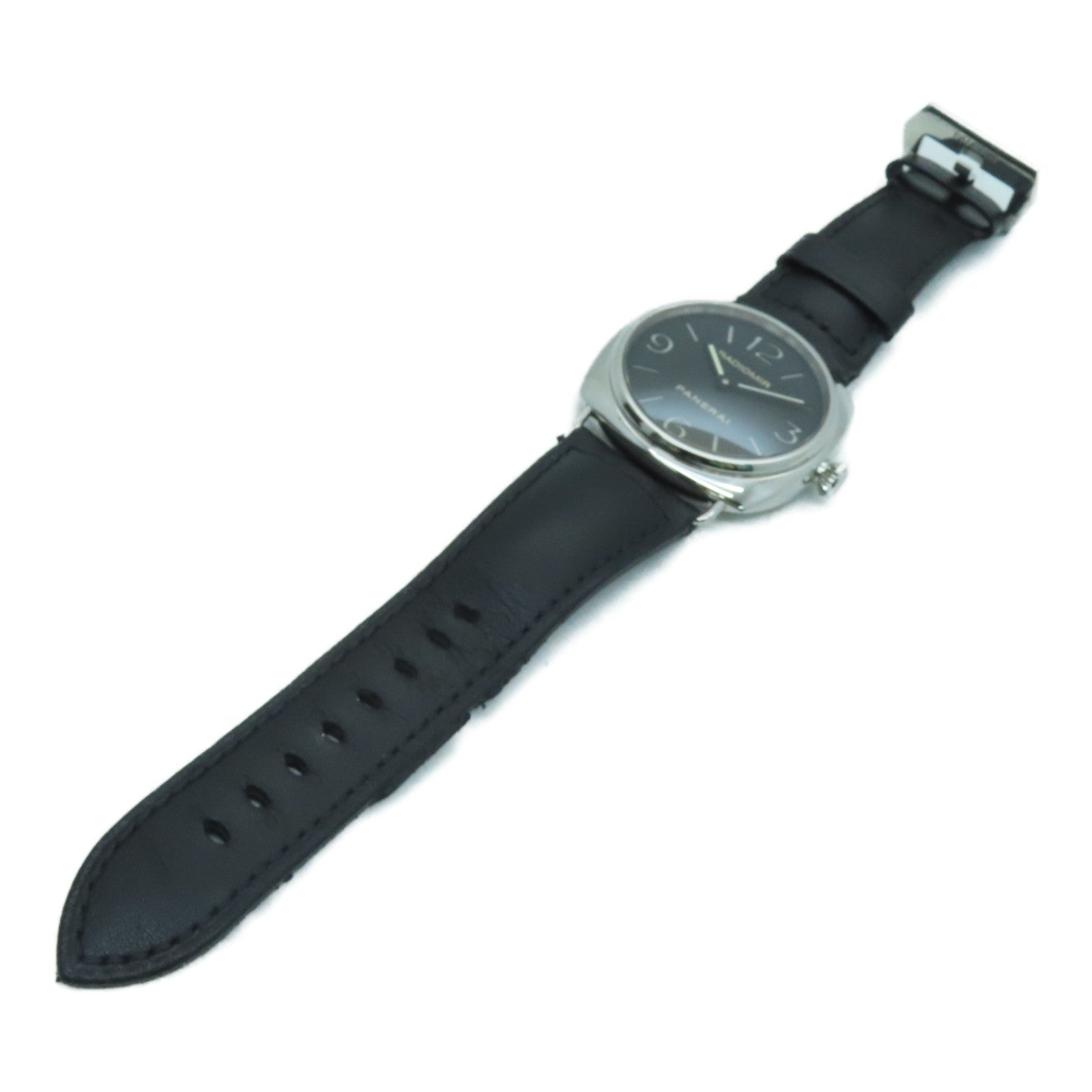 PANERAI 【激減優惠】Radiomir不鏽鋼/皮革帶手錶黑色