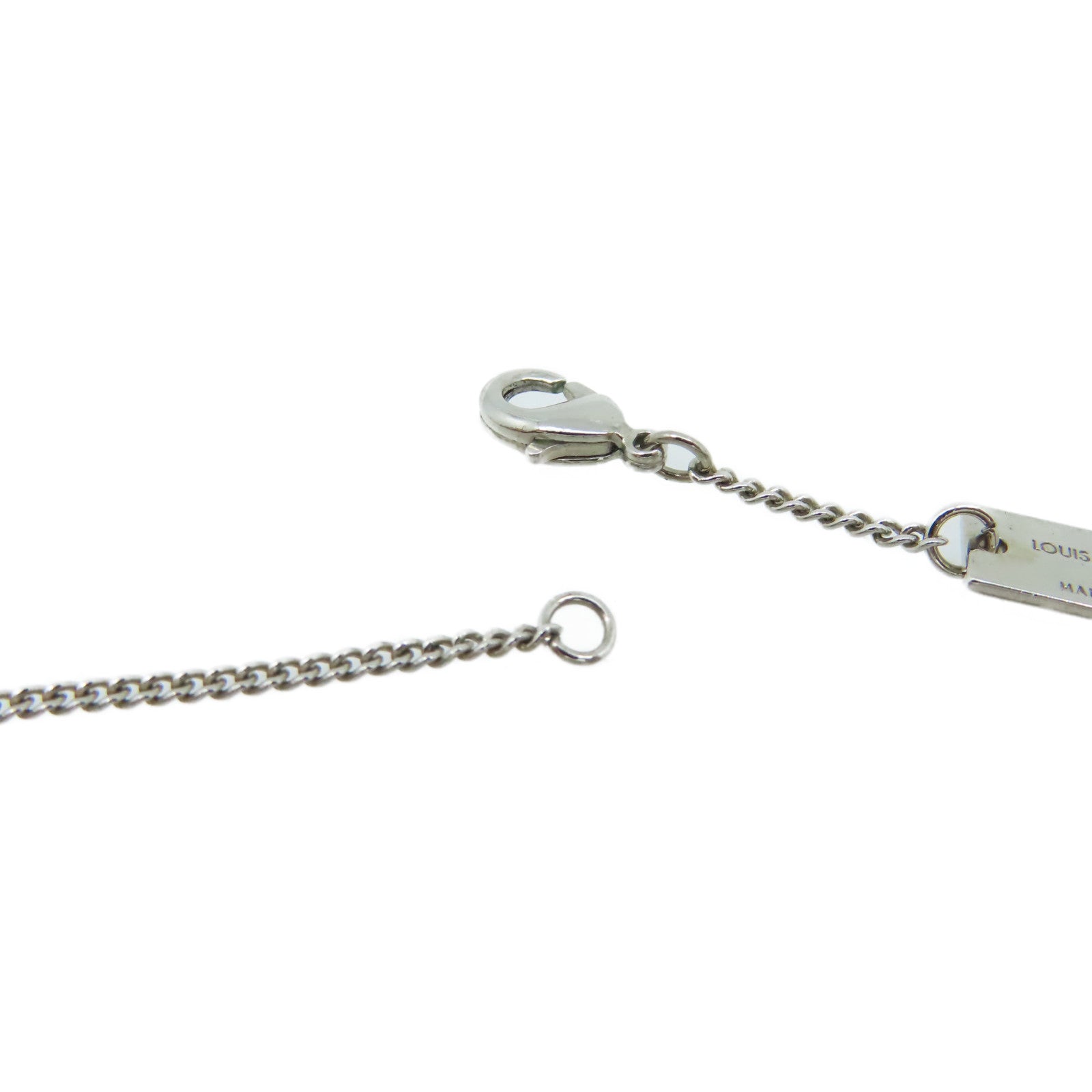 LOUIS VUITTON 金屬Monogram Charms Necklace項鏈銀色