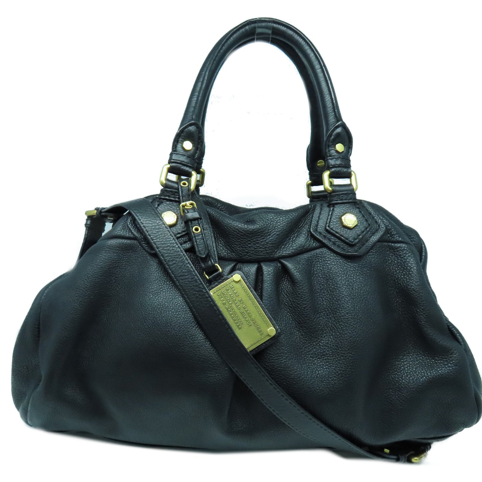 Marc jacobs classic leather shoulder bag outlet