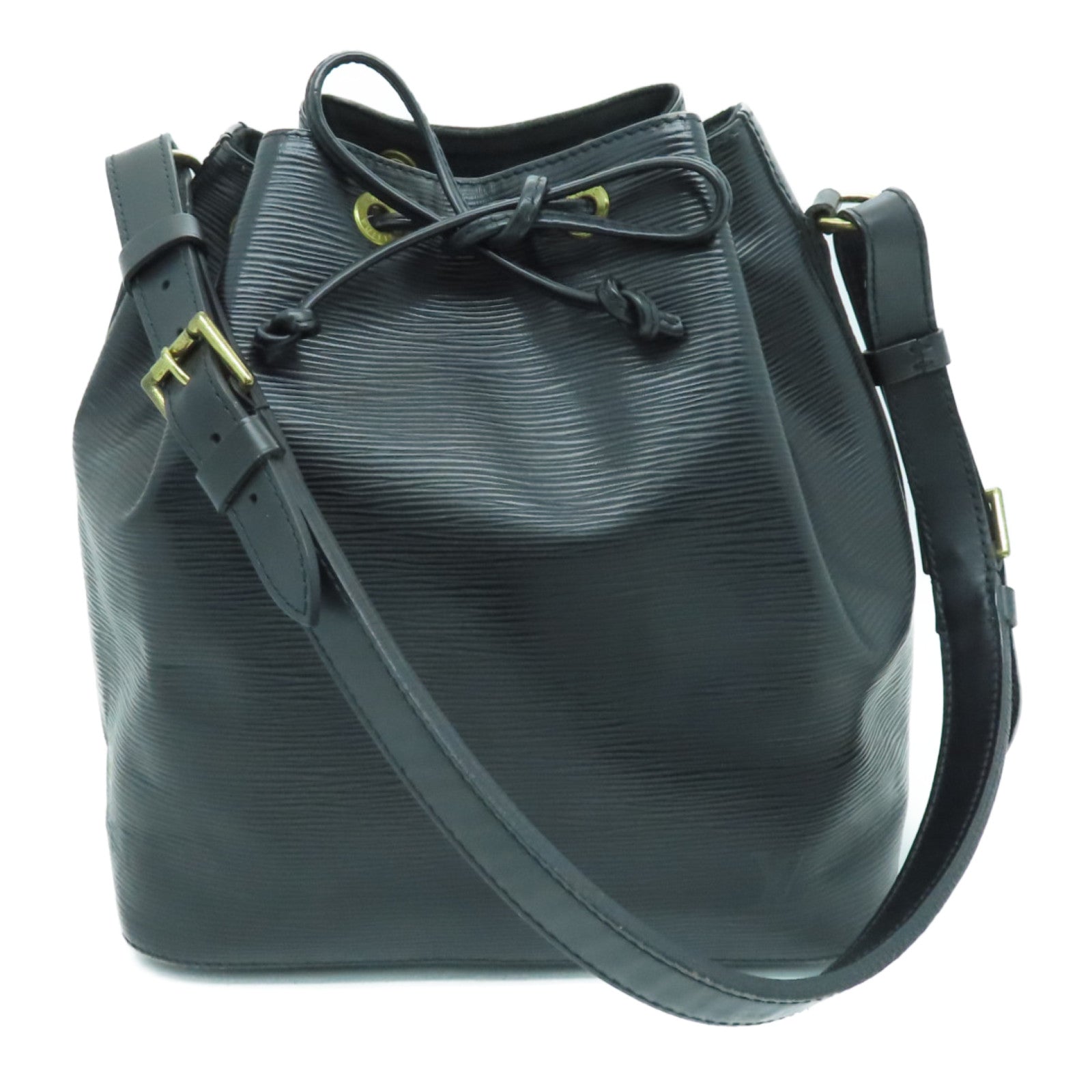 LOUIS VUITTON Epi Petit Noe Gold Buckle Shoulder Bag Black – Brand