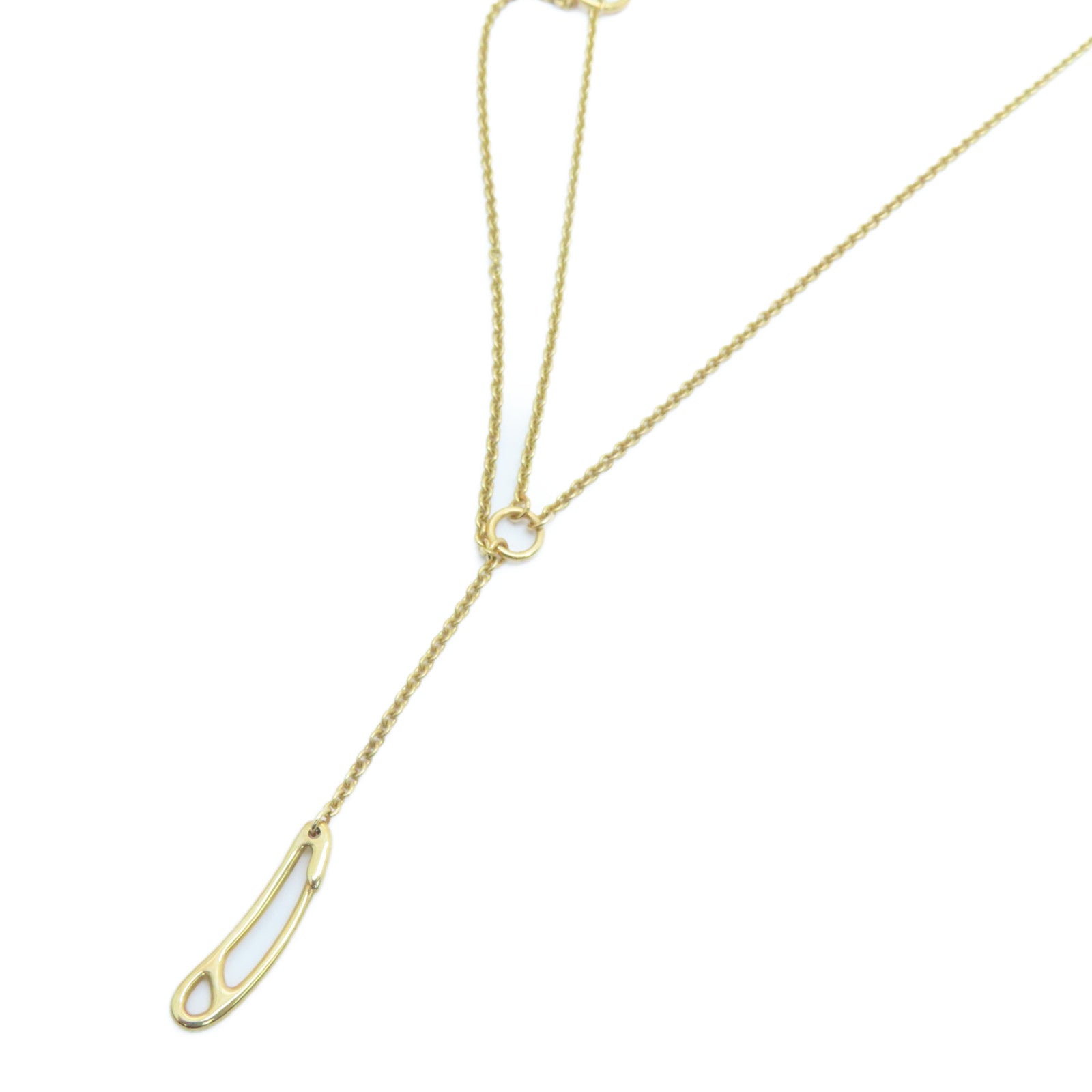 HERMES 18K Rose Gold Collier Chaine D Ancre Mini Punk Necklace