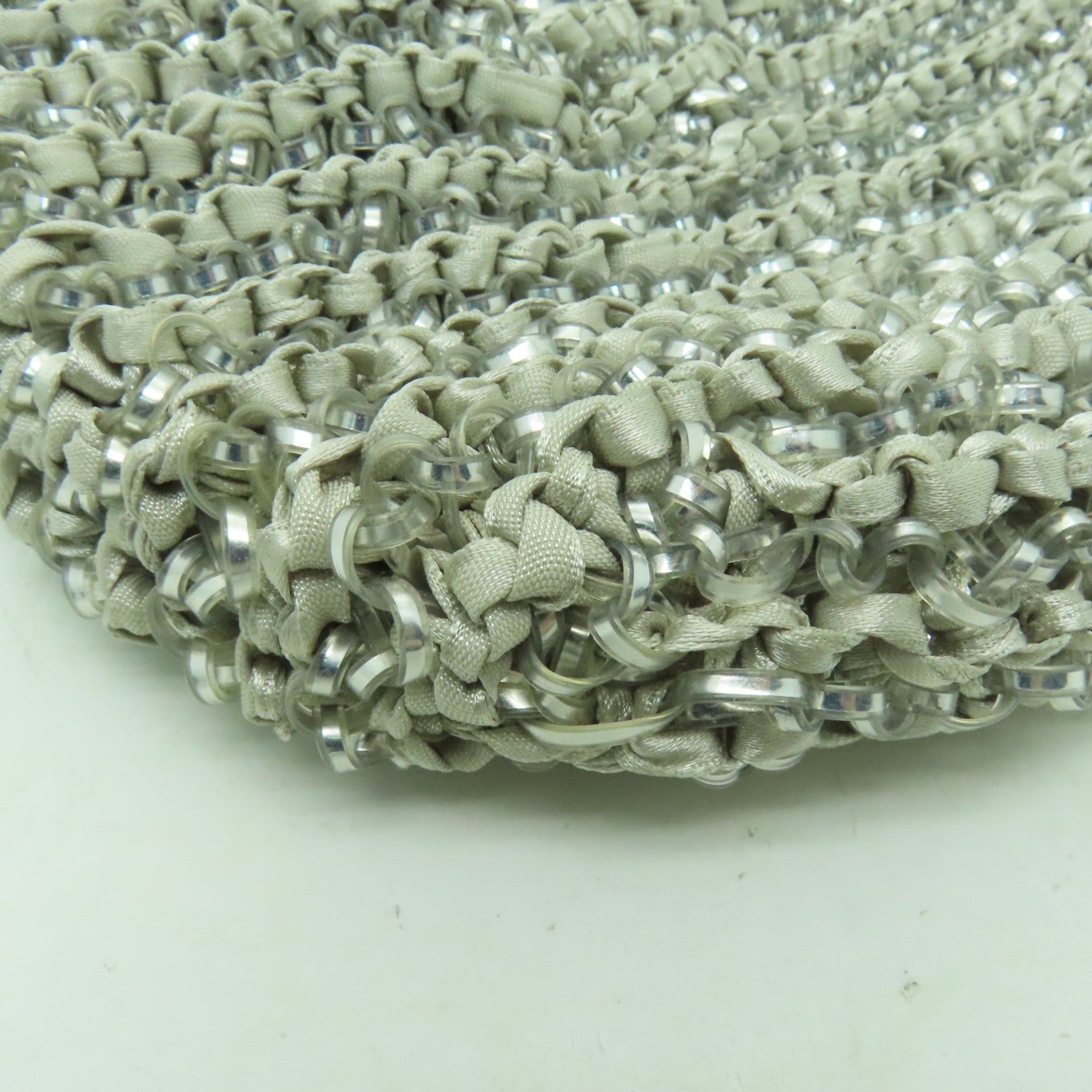 ANTEPRIMA PVC 2Way Shoulder銀扣手挽肩背兩用袋銀色