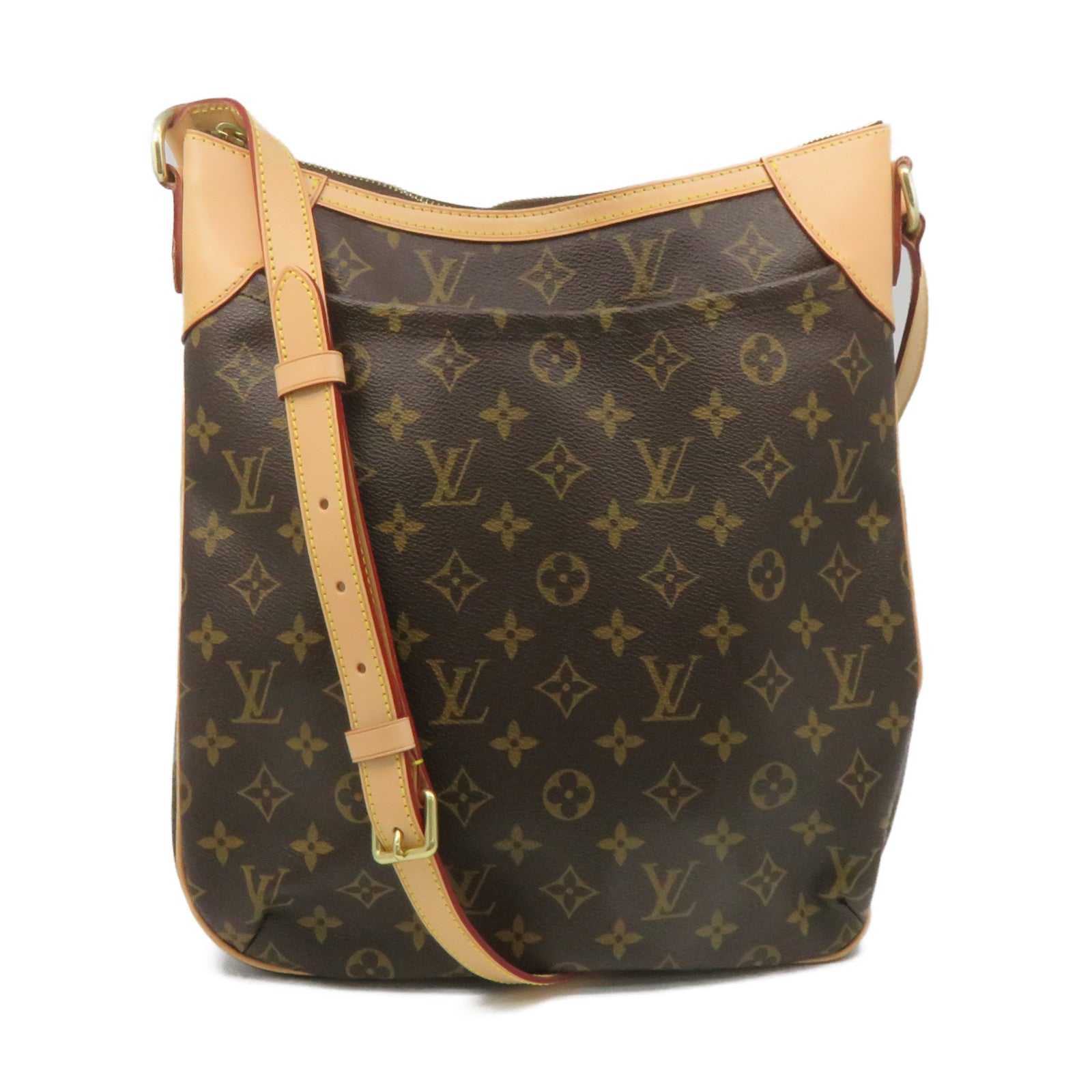LOUIS VUITTON Monogram Odeon GM Shoulder Bag brown