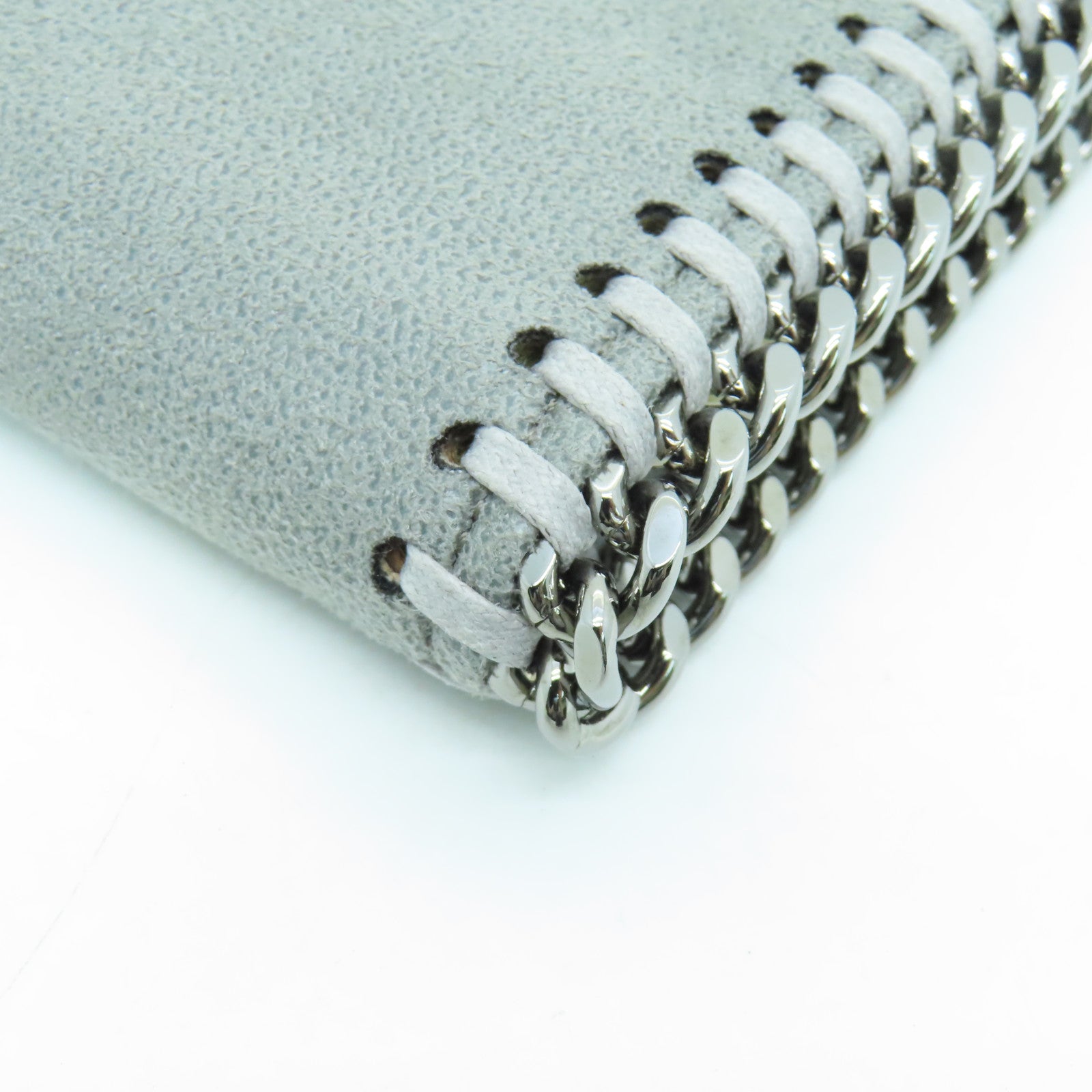 SELECTION Leather Long Wallet Silver Buckle Gray