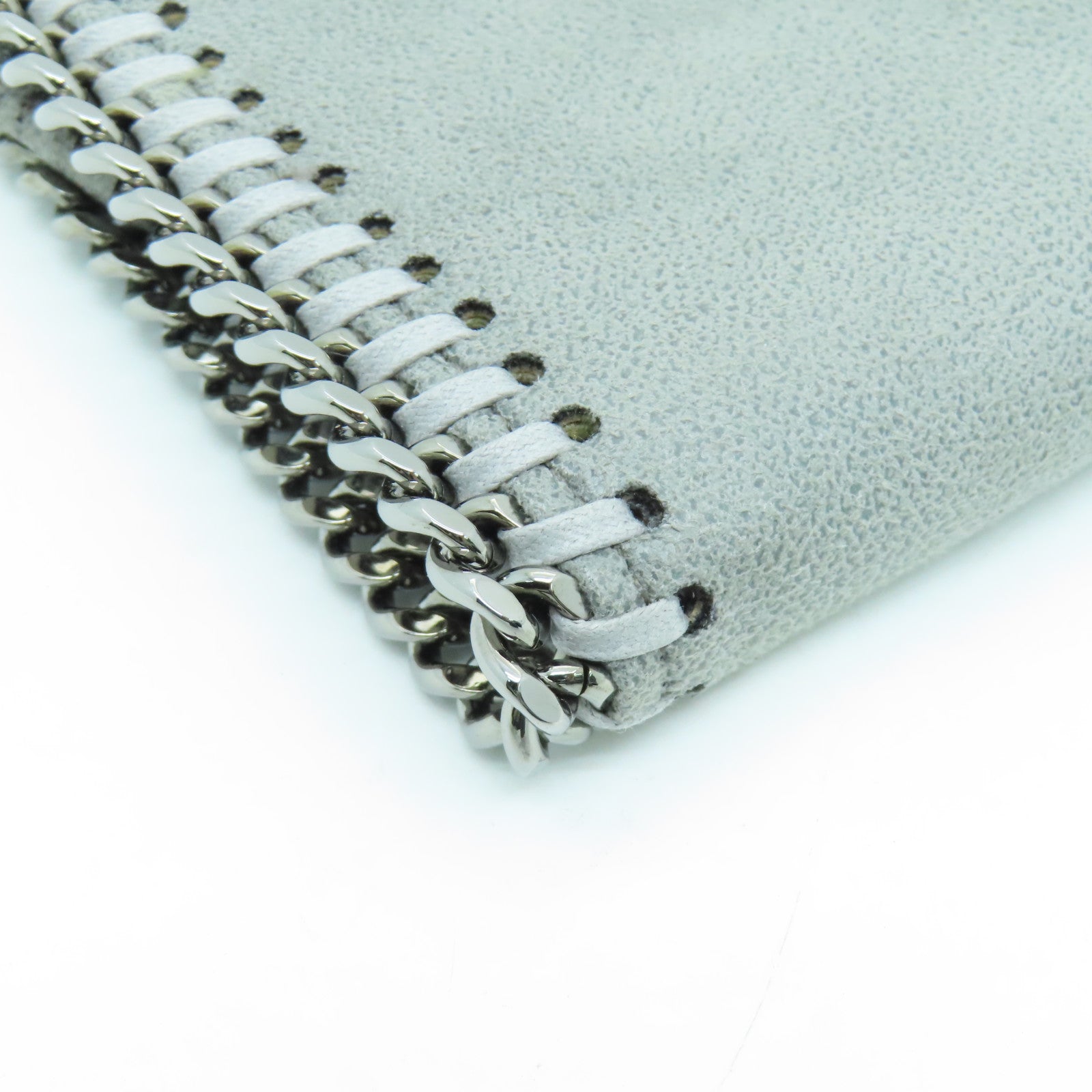 SELECTION Leather Long Wallet Silver Buckle Gray