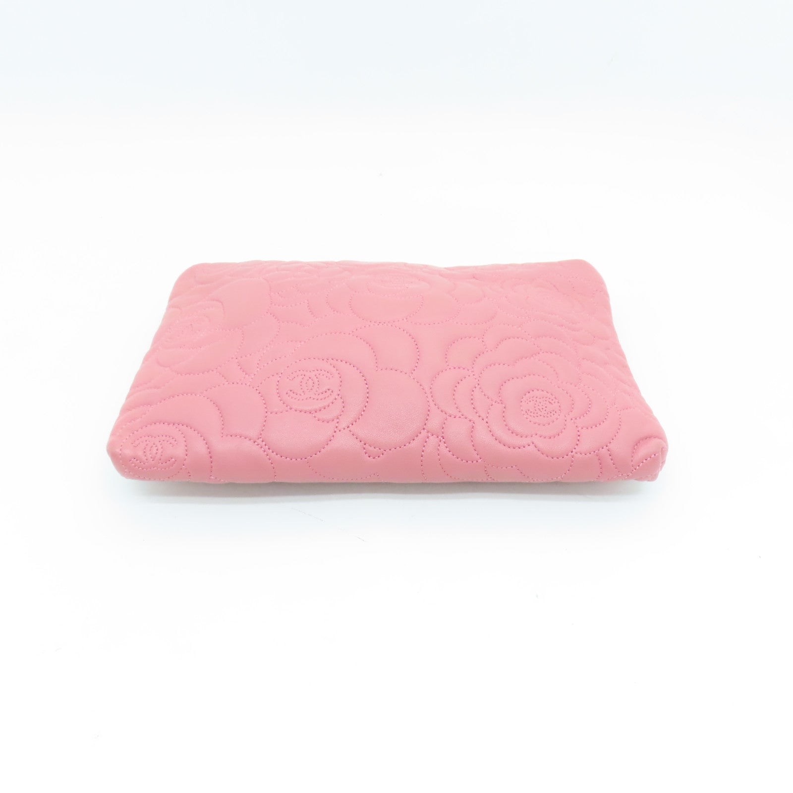 CHANEL sheepskin leather Chain Shoulder Bag gold buckle chain shoulder bag pink