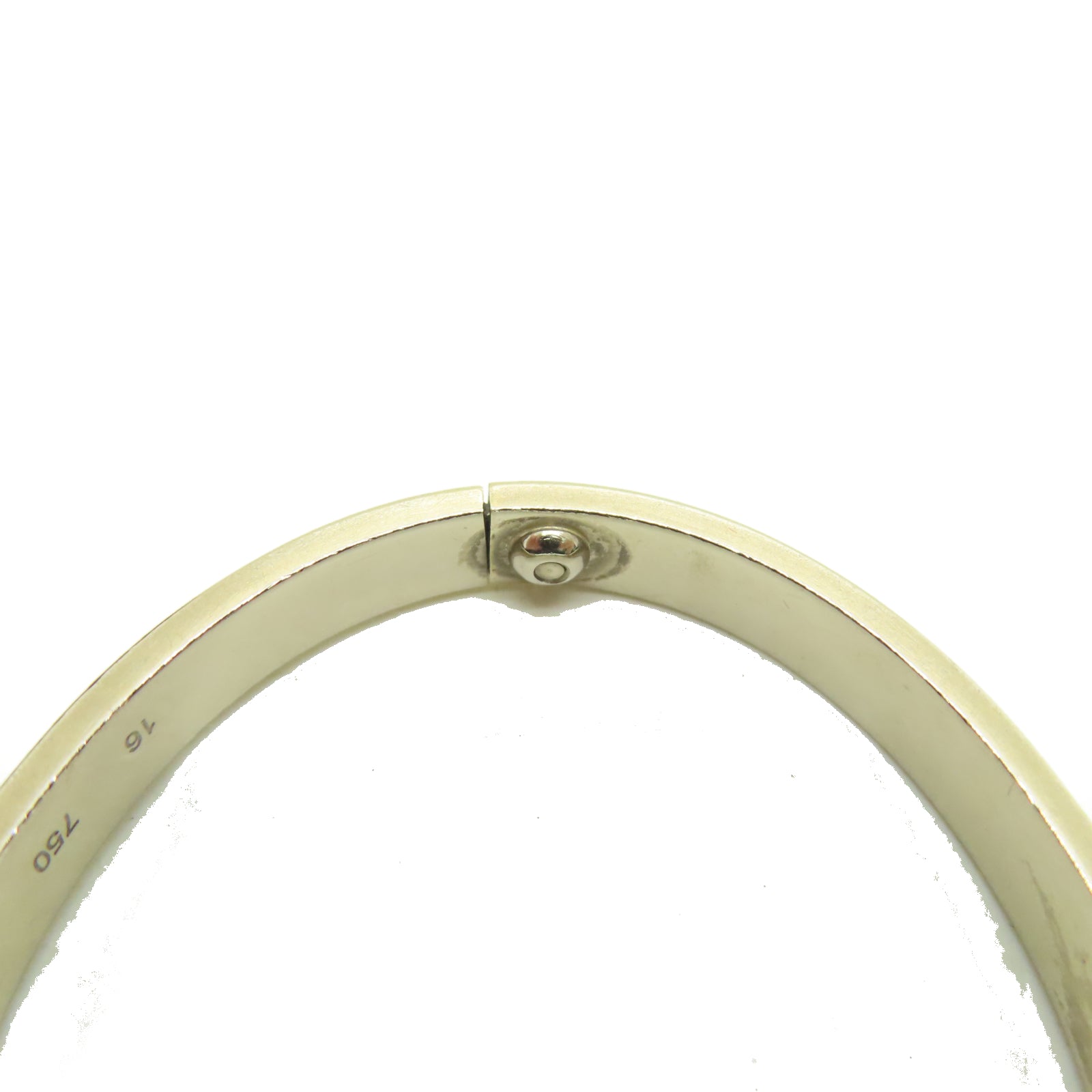 CARTIER 18K白金Love Bracelet手環