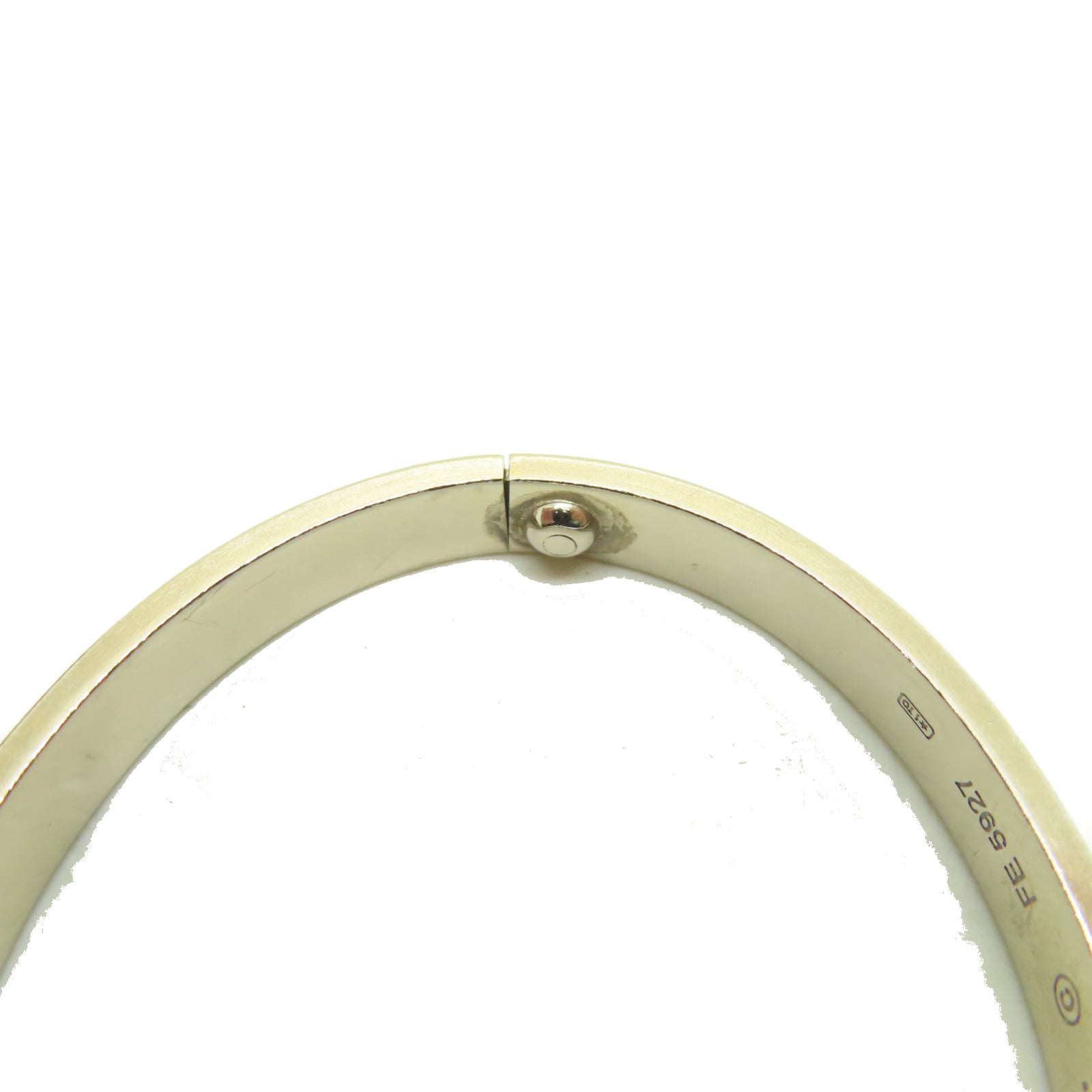 CARTIER 18K白金Love Bracelet手環