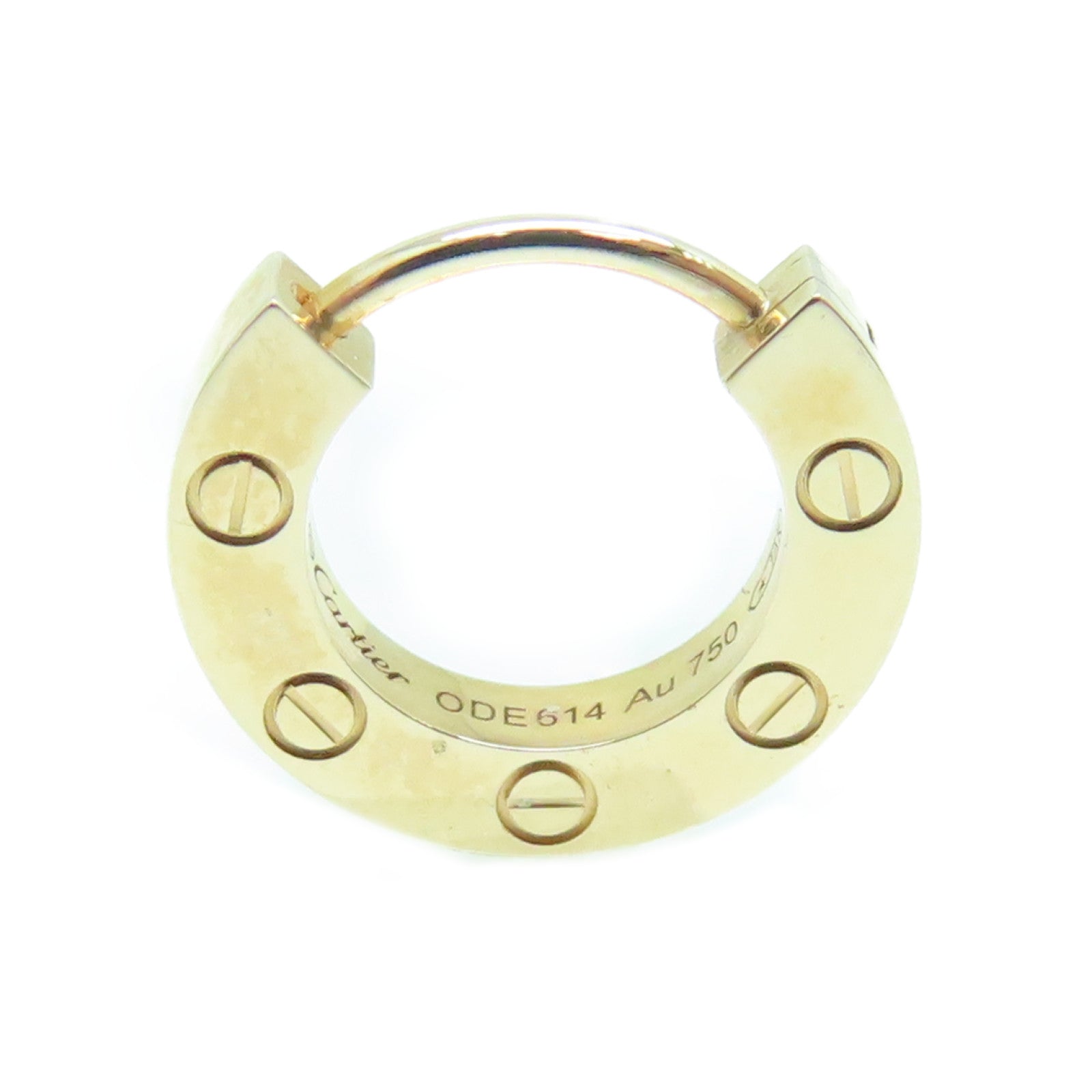 CARTIER AU750 Love Earring rose gold