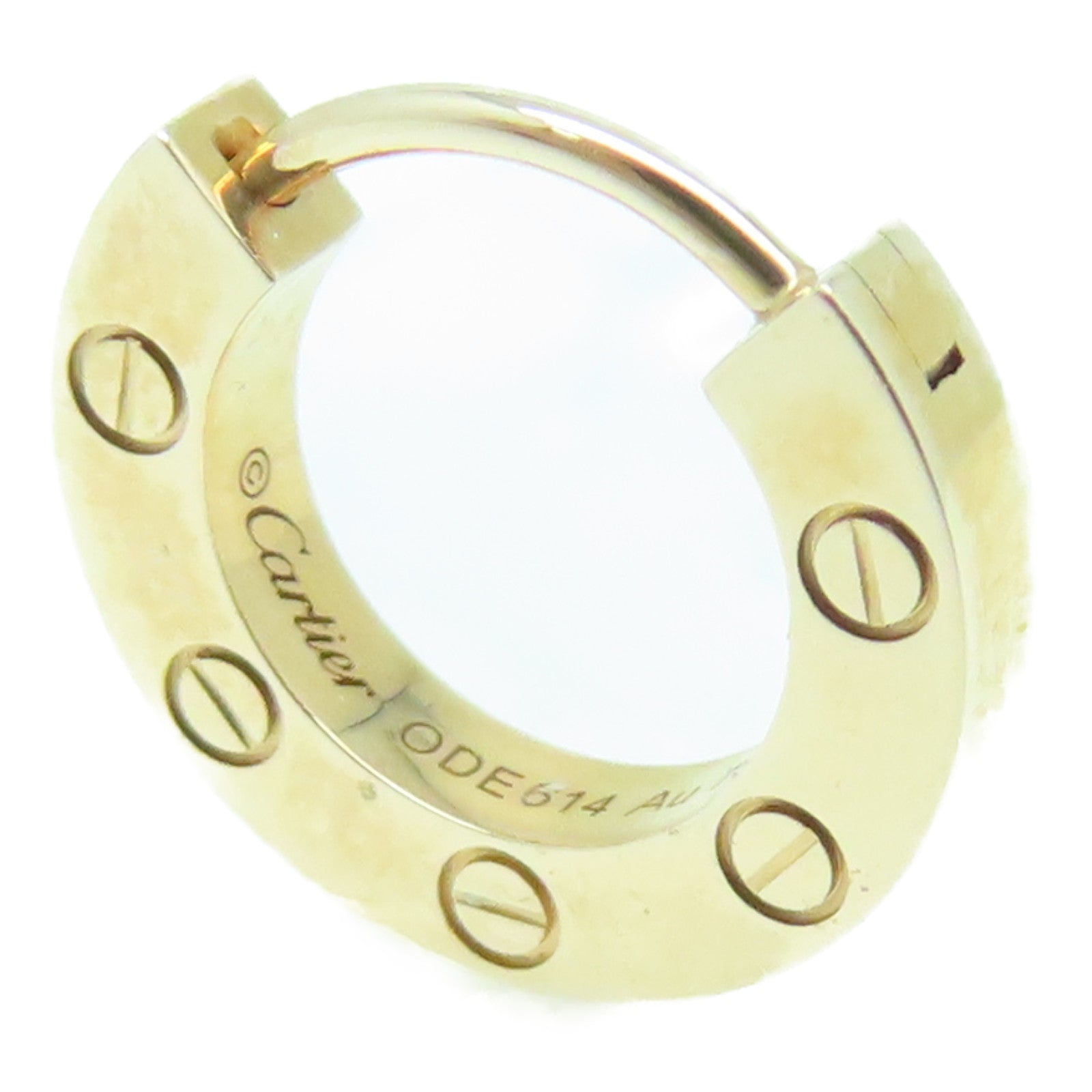 CARTIER AU750 Love Earring rose gold