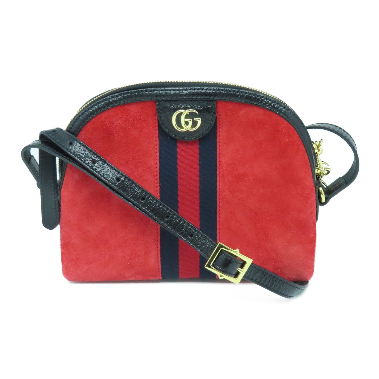 GUCCI [Sharp Discount] Suede Leather Ophidia Gold Buckle Shoulder