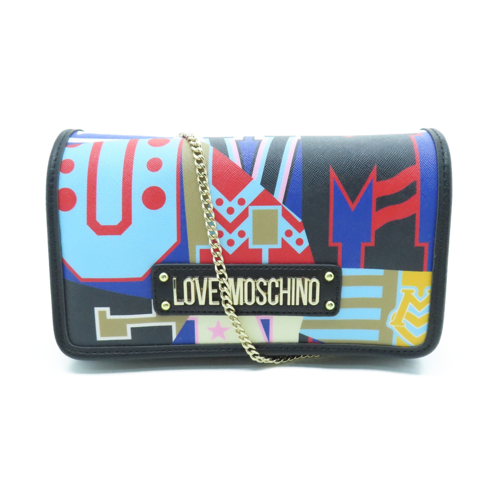 MOSCHINO A031555240555 関税送料込 関税送料込】MOSCHINO ハート ロゴ 長財布 ウォレット 3color
