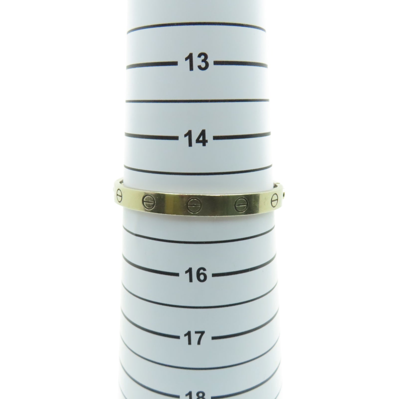 CARTIER 18K白金Love Bracelet手環