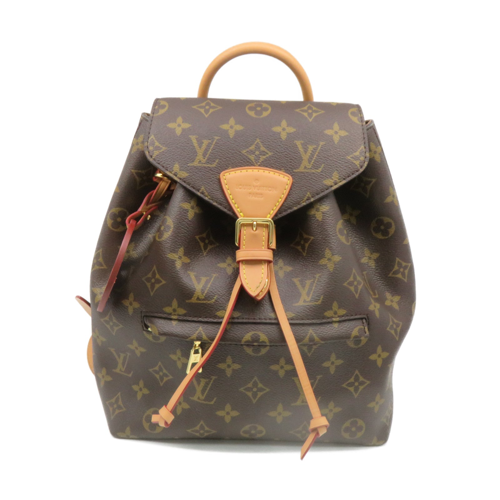 LOUIS VUITTON Monogram Montsuris PM Backpack brown