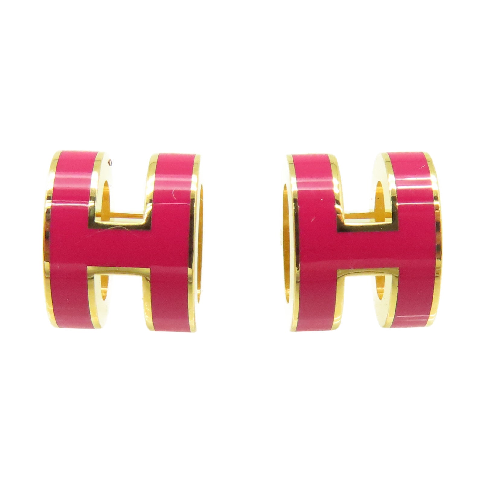 HERMES Mini Pop H Earrings Rose Extreme Brand Off Hong hermes-mini-pop-h-earrings-rose-extreme-brand-off-hong