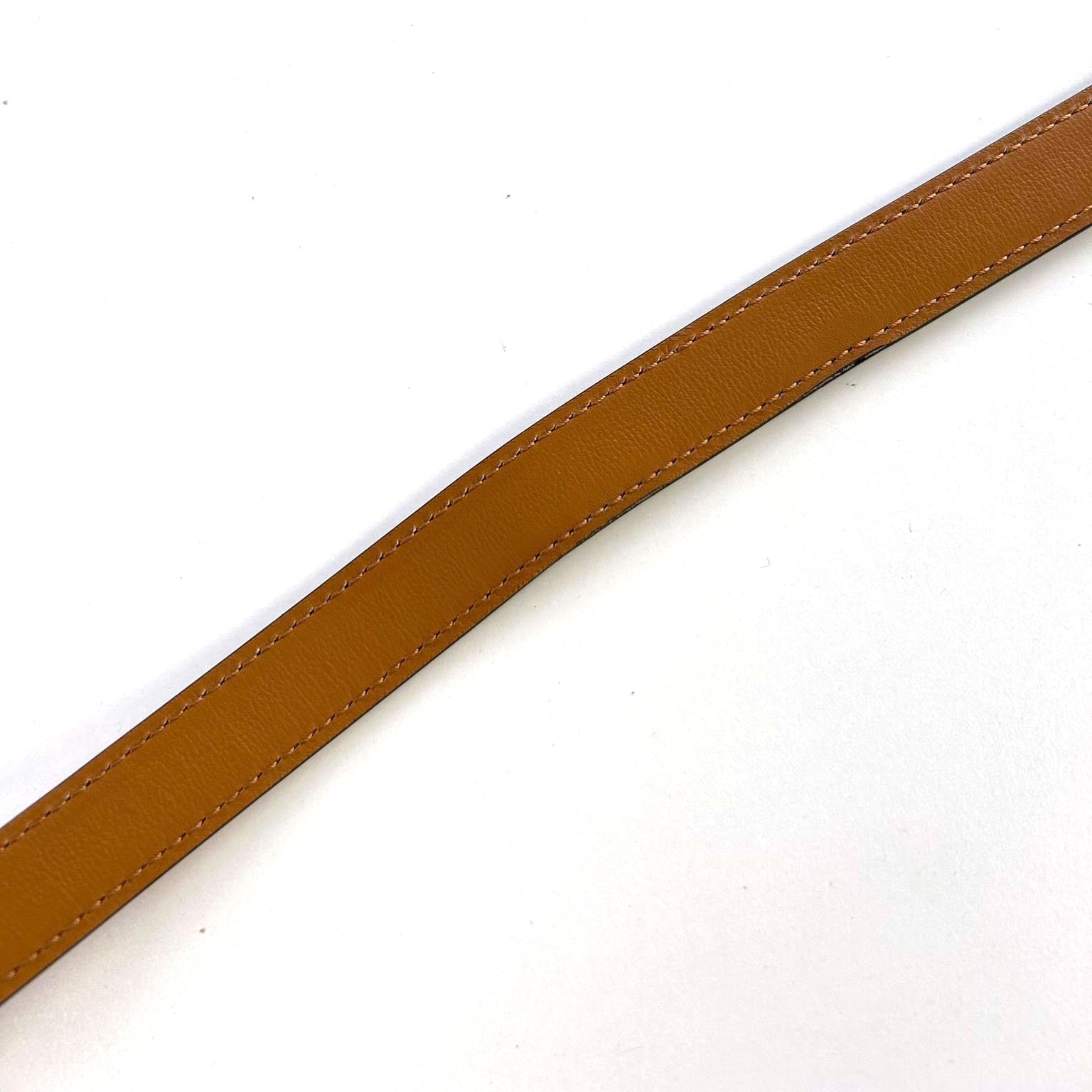 HERMES PHW Kelly Belt Epsom Leather Mauve Pale