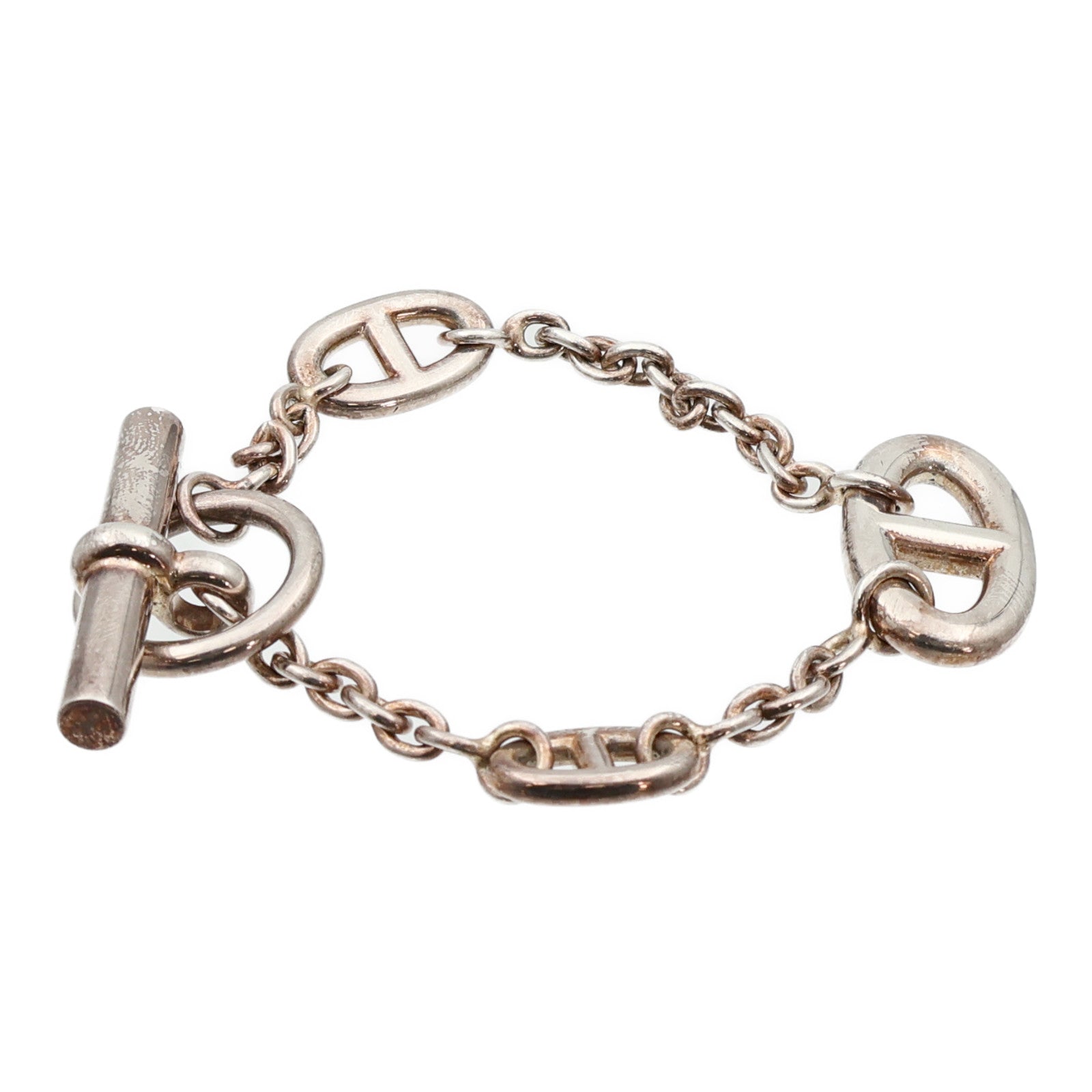 HERMES 925純銀Faradole Bracelet銀扣手鏈