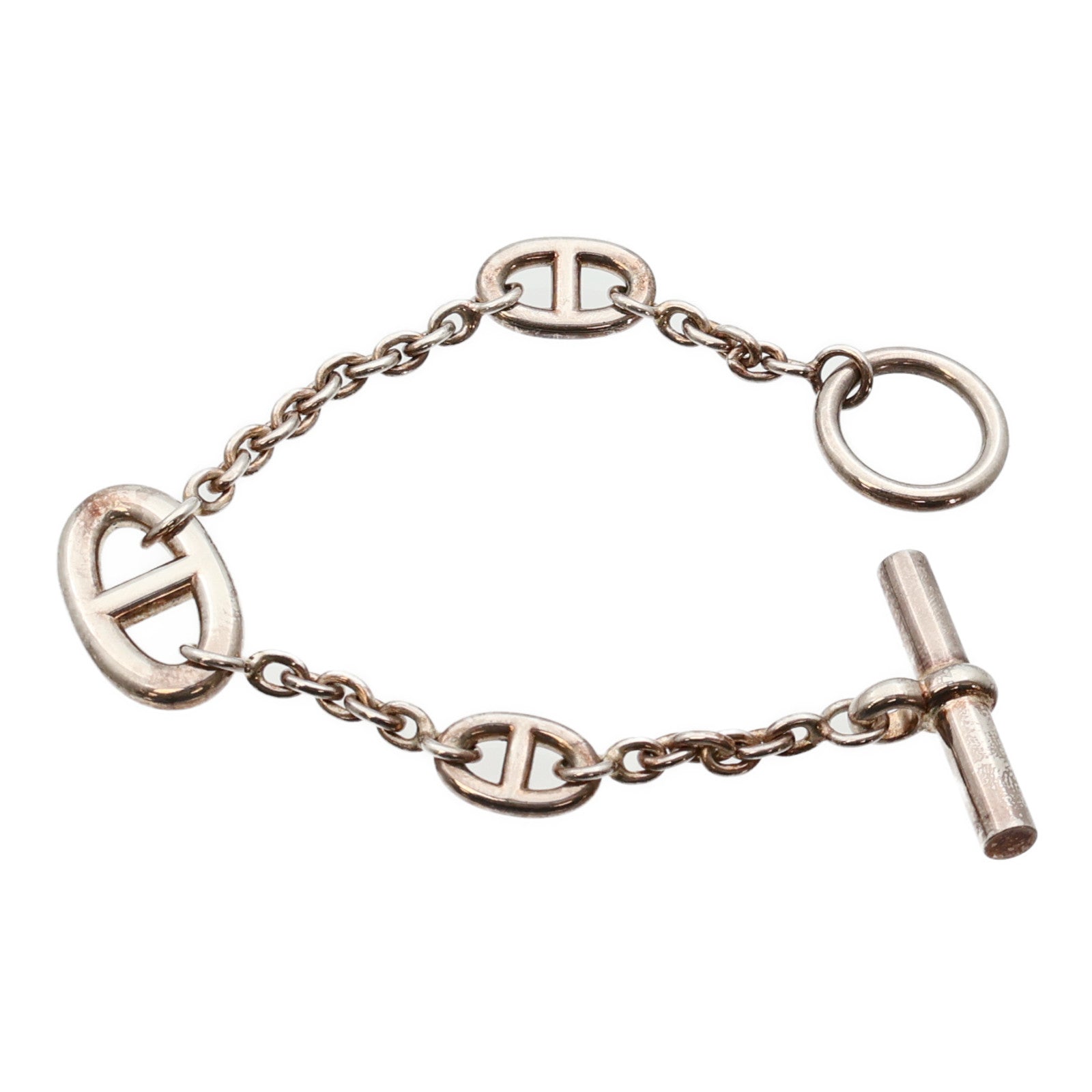 HERMES 925純銀Faradole Bracelet銀扣手鏈