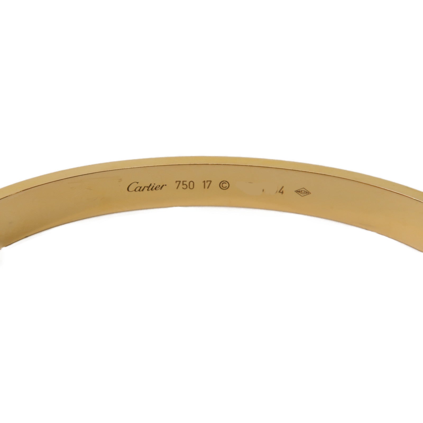 CARTIER 18K黃金Love Bracelet手鐲Cartier#17