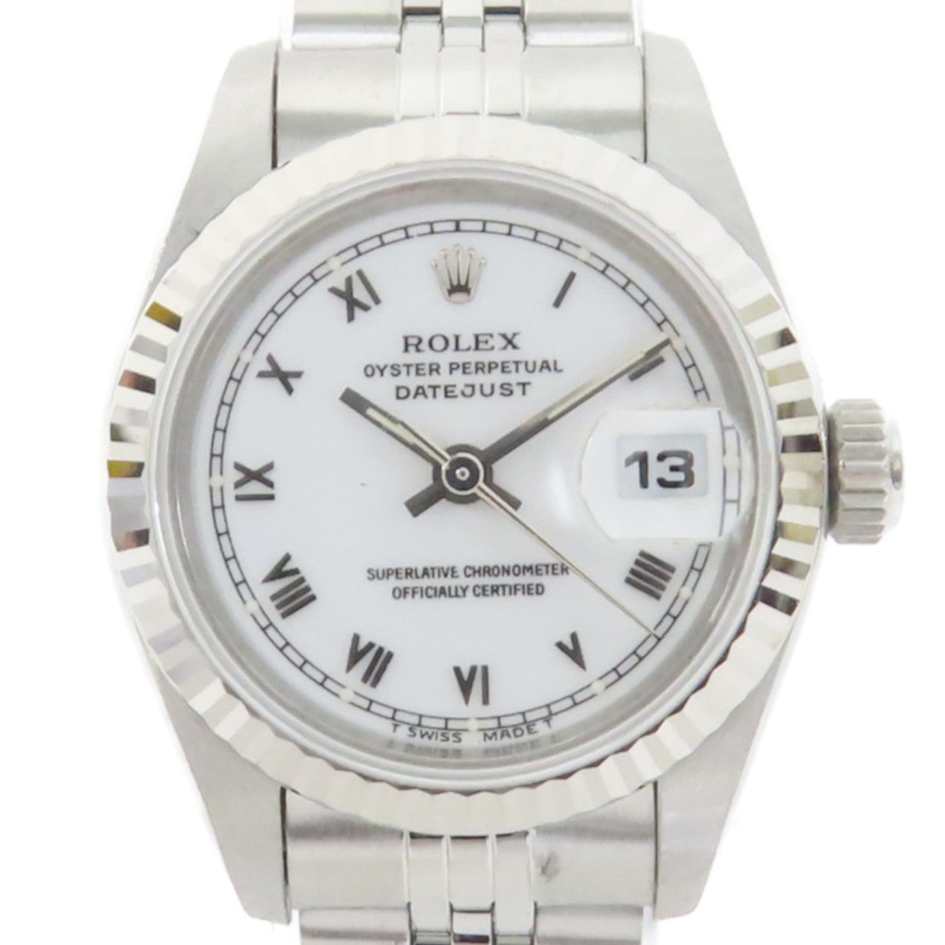 ROLEX 不鏽鋼Datejust手錶自動機芯白色