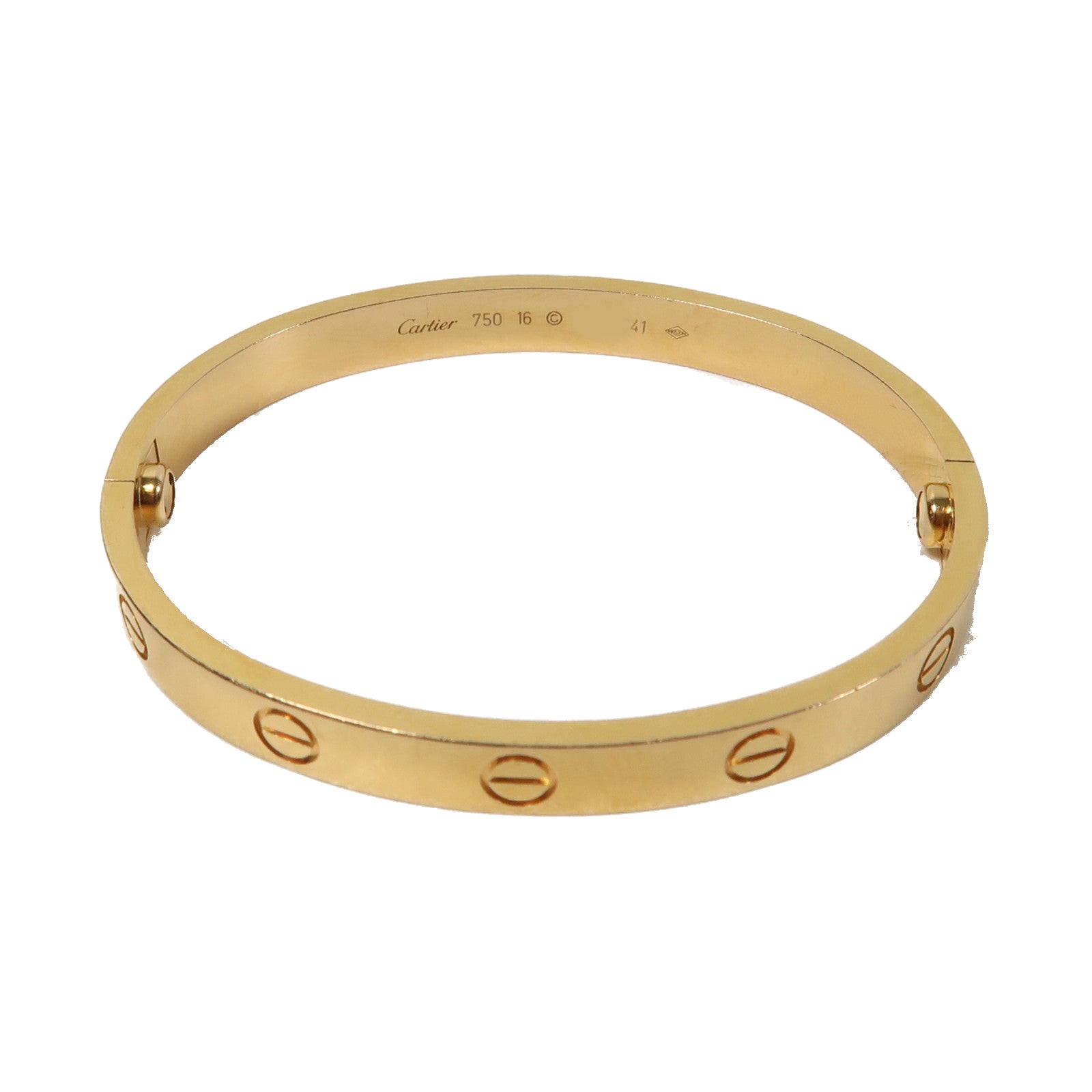 CARTIER 18K黃金Love Bracelet手鐲