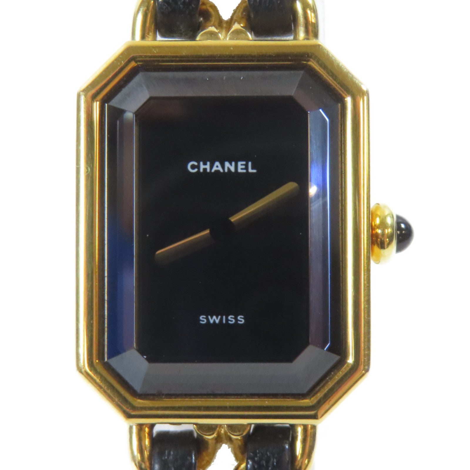 CHANEL Premiere M鍍金手錶石英機芯黑色