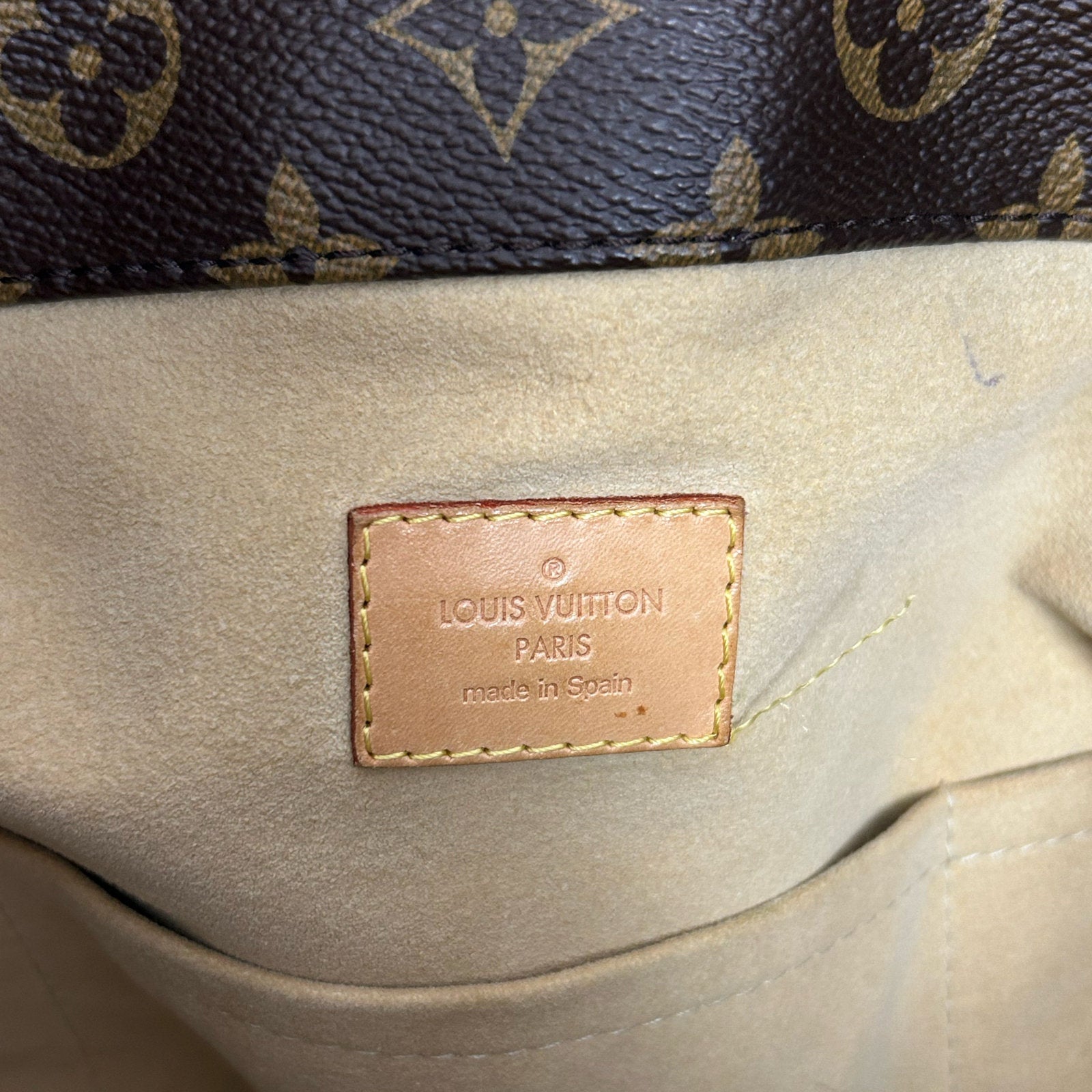 LOUIS VUITTON Monogram Artsy MM金扣肩背袋棕色