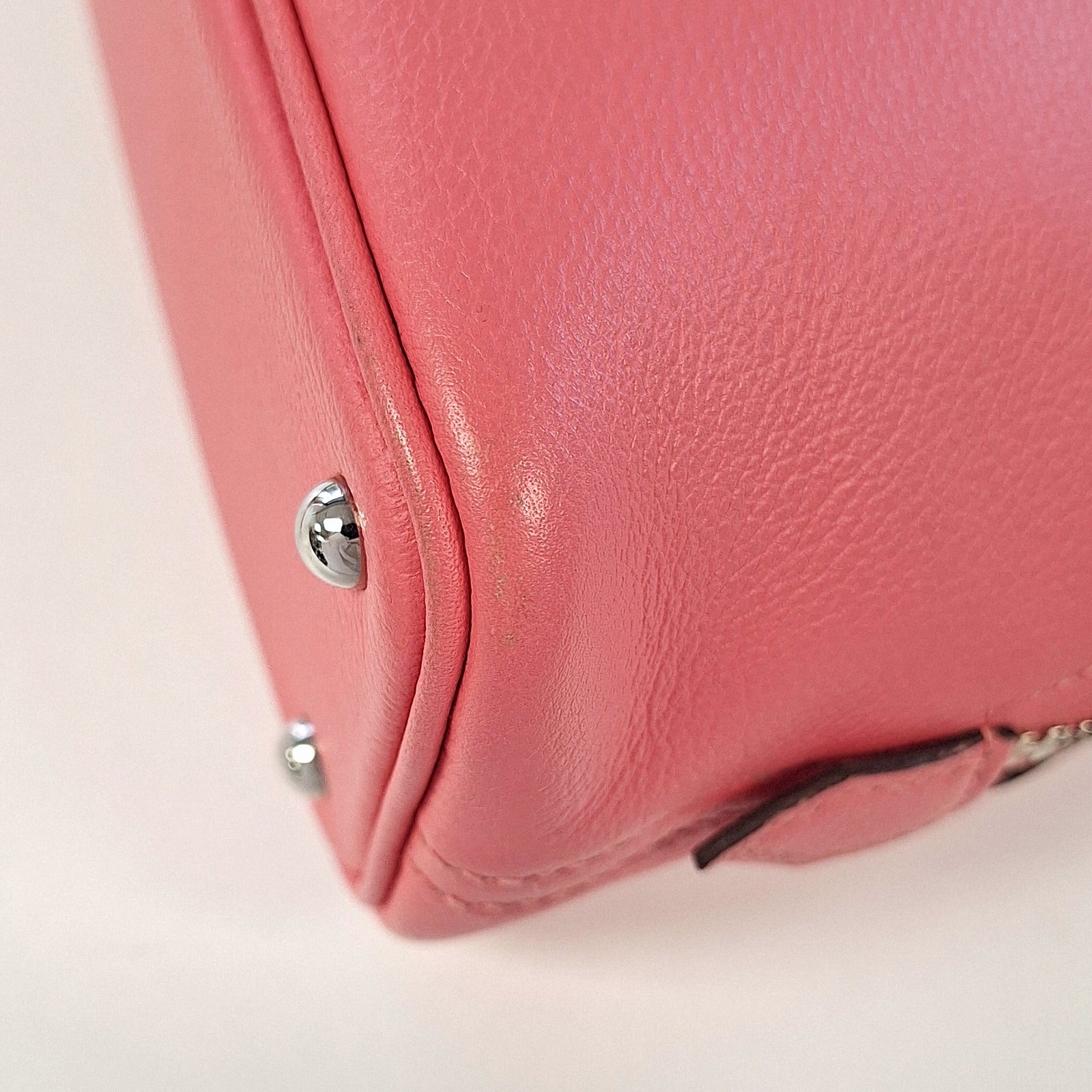 HERMES 【激減優惠】Chevre皮革Bolide 1923 Mini銀扣手挽肩背兩用袋Rose Azalea