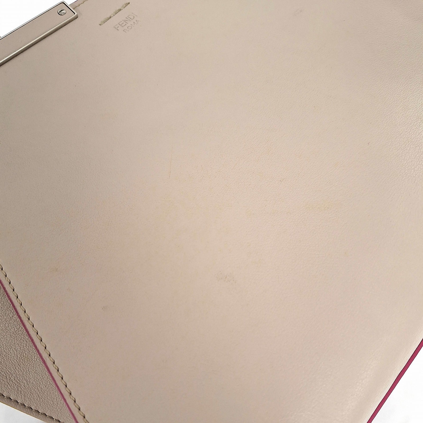 FENDI SHW Handbag 8BH279 Calfskin Leather Grey