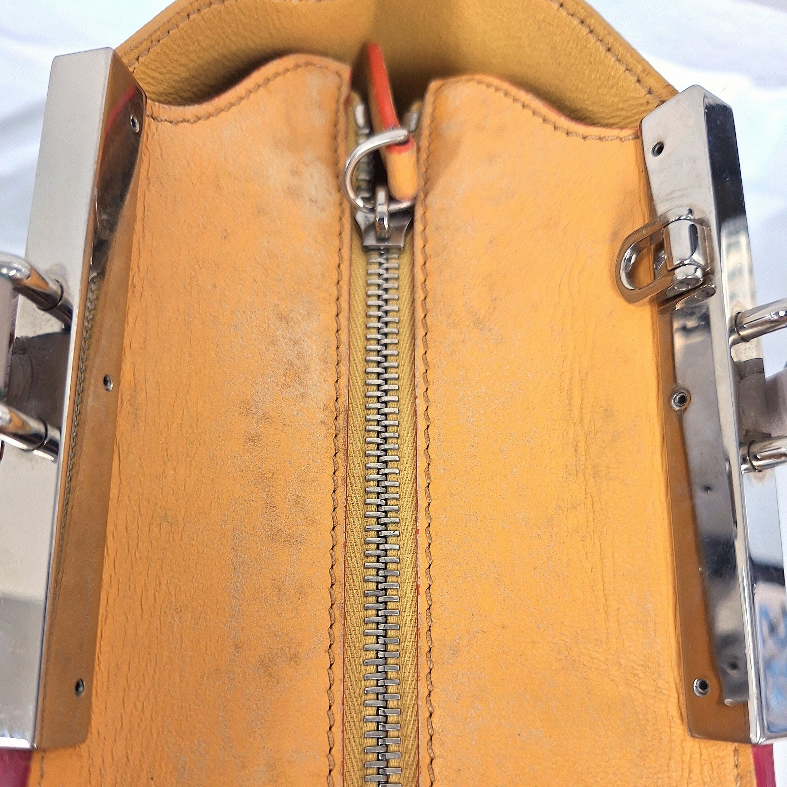 FENDI SHW Handbag 8BH279 Calfskin Leather Grey