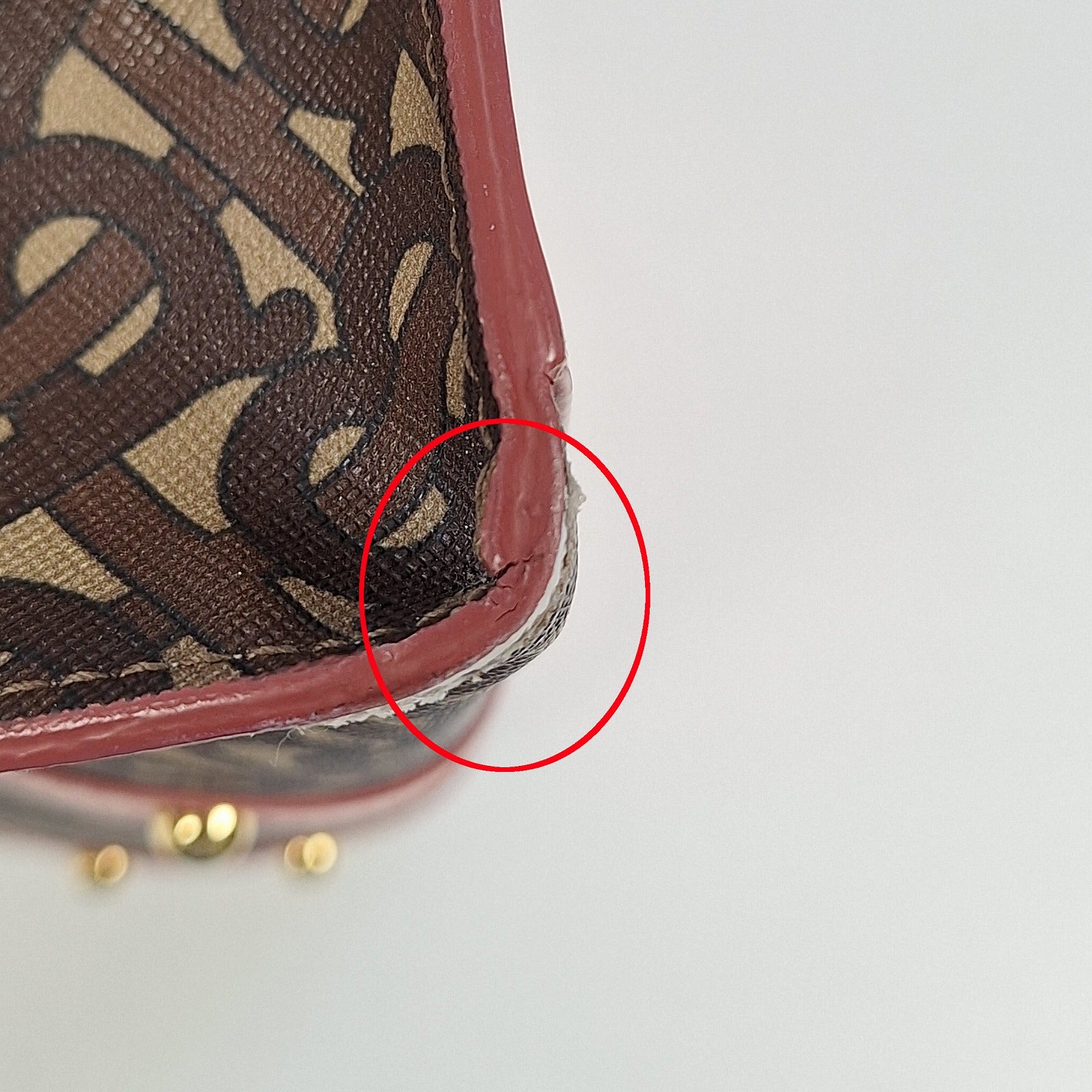 BURBERRY 塗層帆布Tote Bag金扣肩背袋