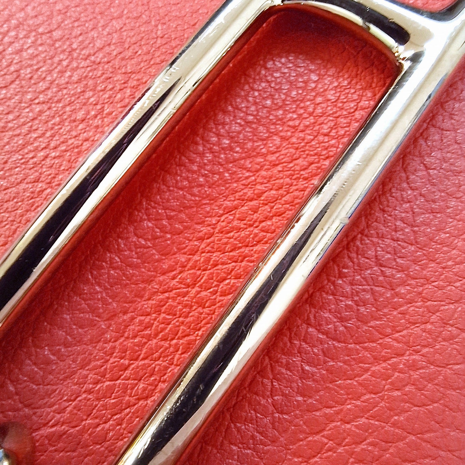 HERMES 【激減優惠】Evercolor皮革Mini Roulis銀扣肩背袋Rose Azalee