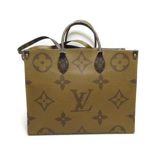 LOUIS VUITTON 【激減優惠】Monogram Giant OntheGo GM金扣手挽肩背兩用袋啡色