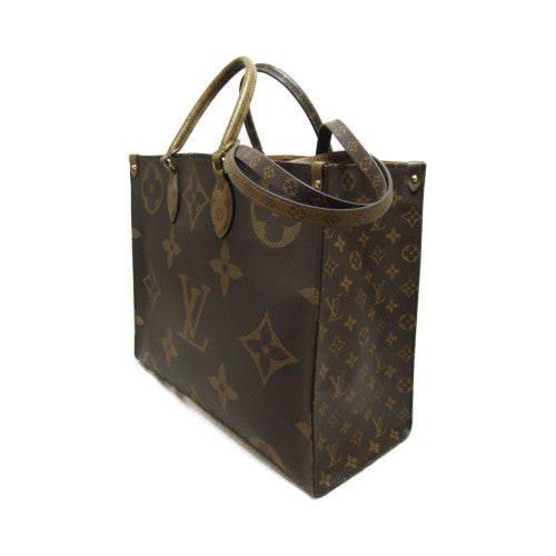 LOUIS VUITTON 【激減優惠】Monogram Giant OntheGo GM金扣手挽肩背兩用袋啡色