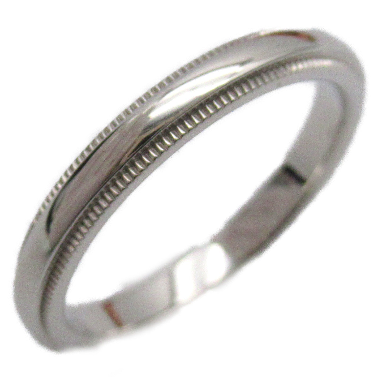 TIFFANY＆CO 950鉑金Milgrain Band Ring戒指JP#14/US#6.75