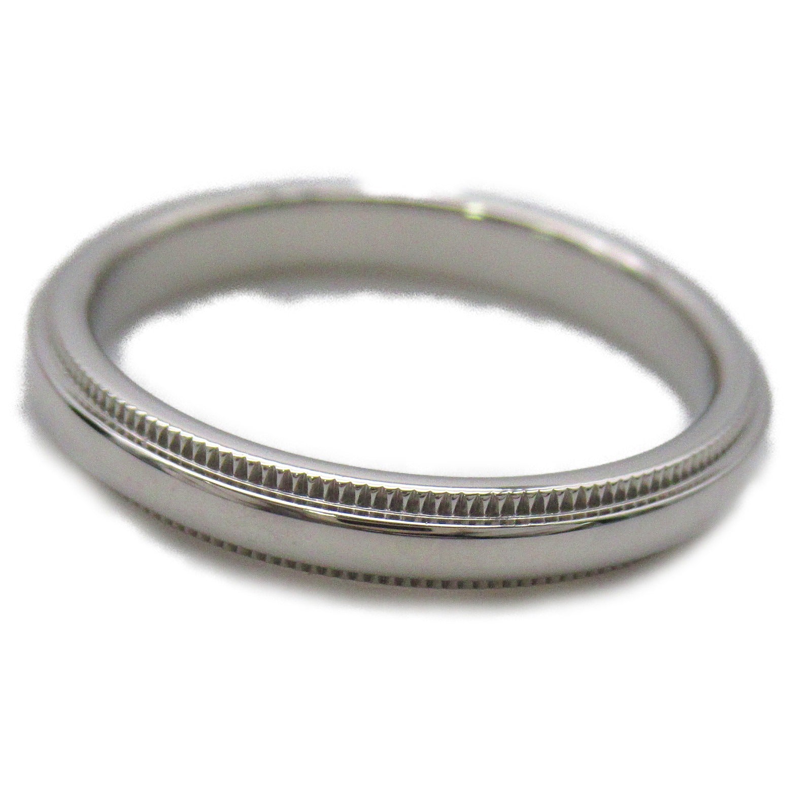 TIFFANY＆CO 950鉑金Milgrain Band Ring戒指JP#14/US#6.75